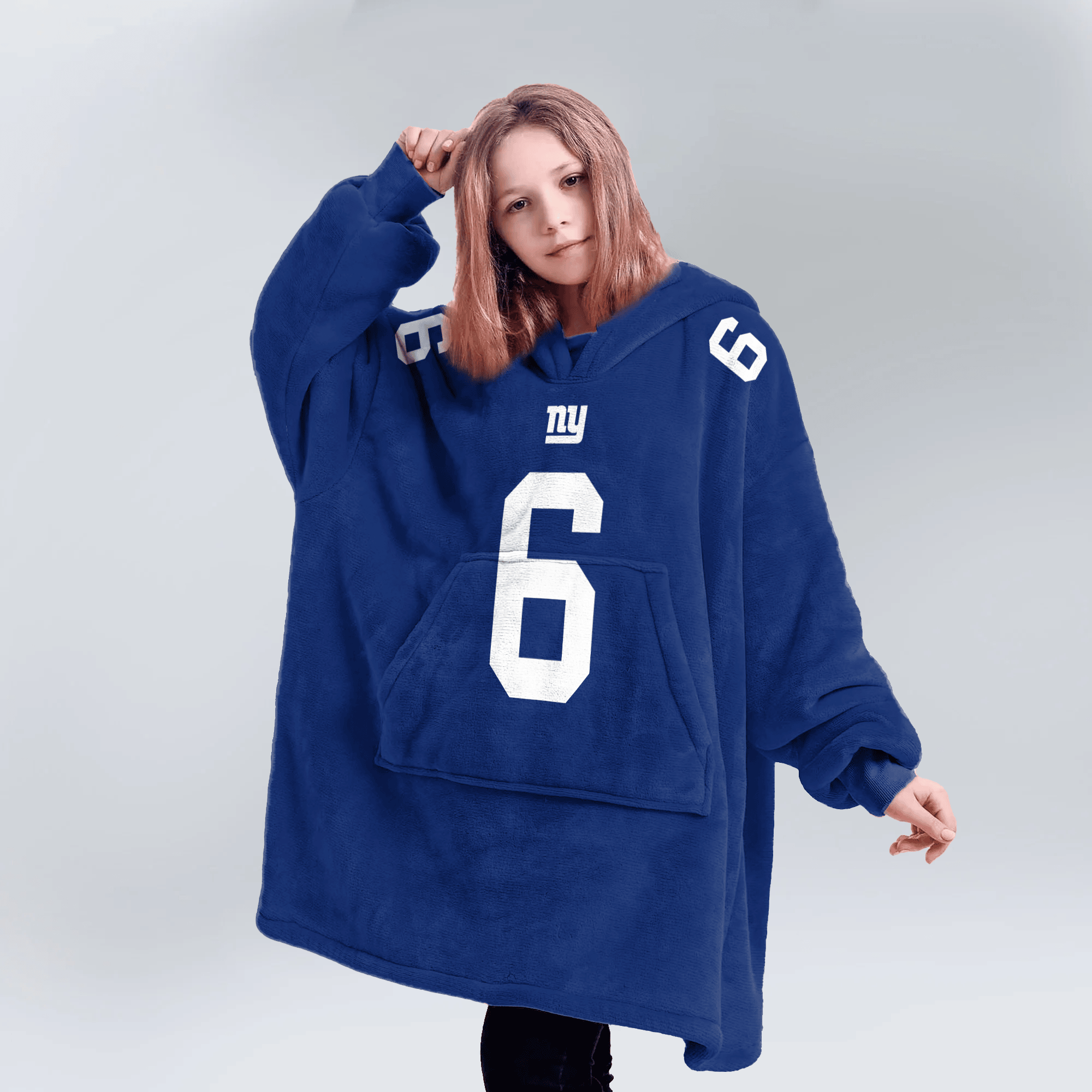 J.D 6 New York G Football Unisex Blanket Hoodie