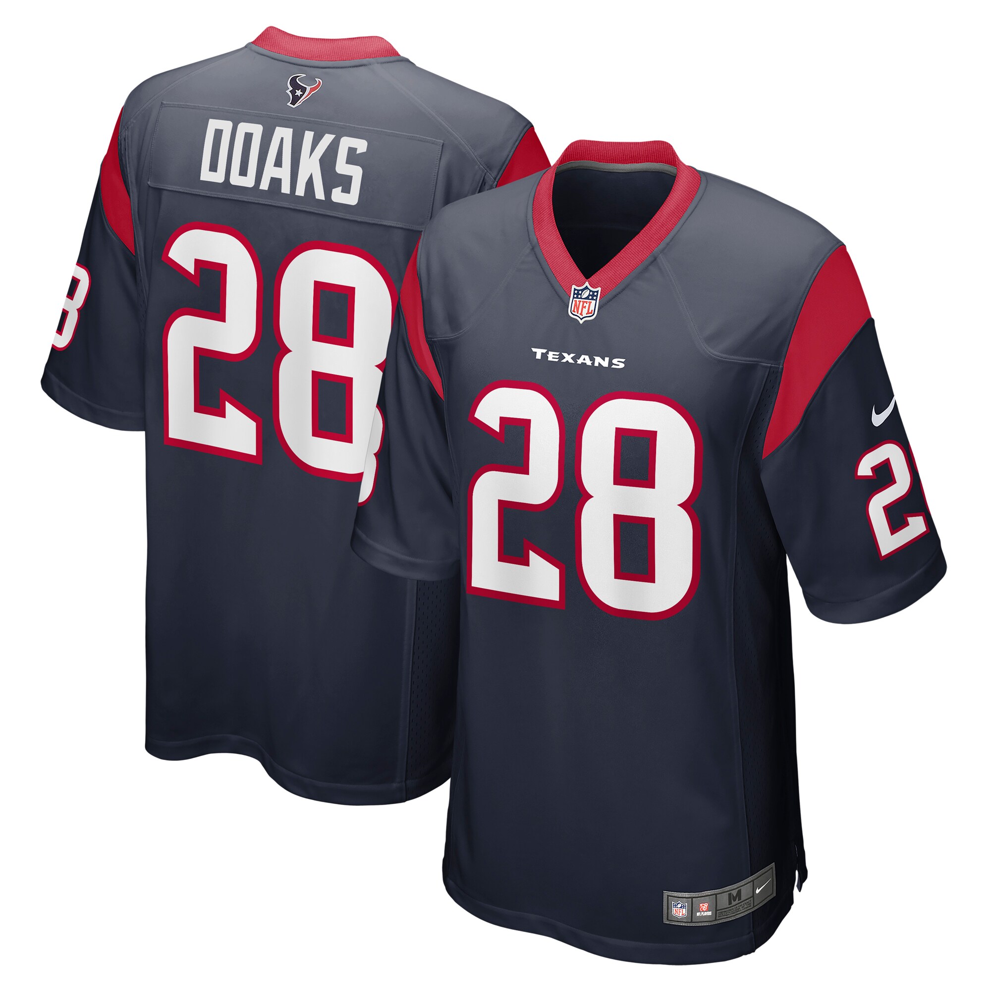 Gerrid Doaks Houston Texans  Team Game Jersey - Navy
