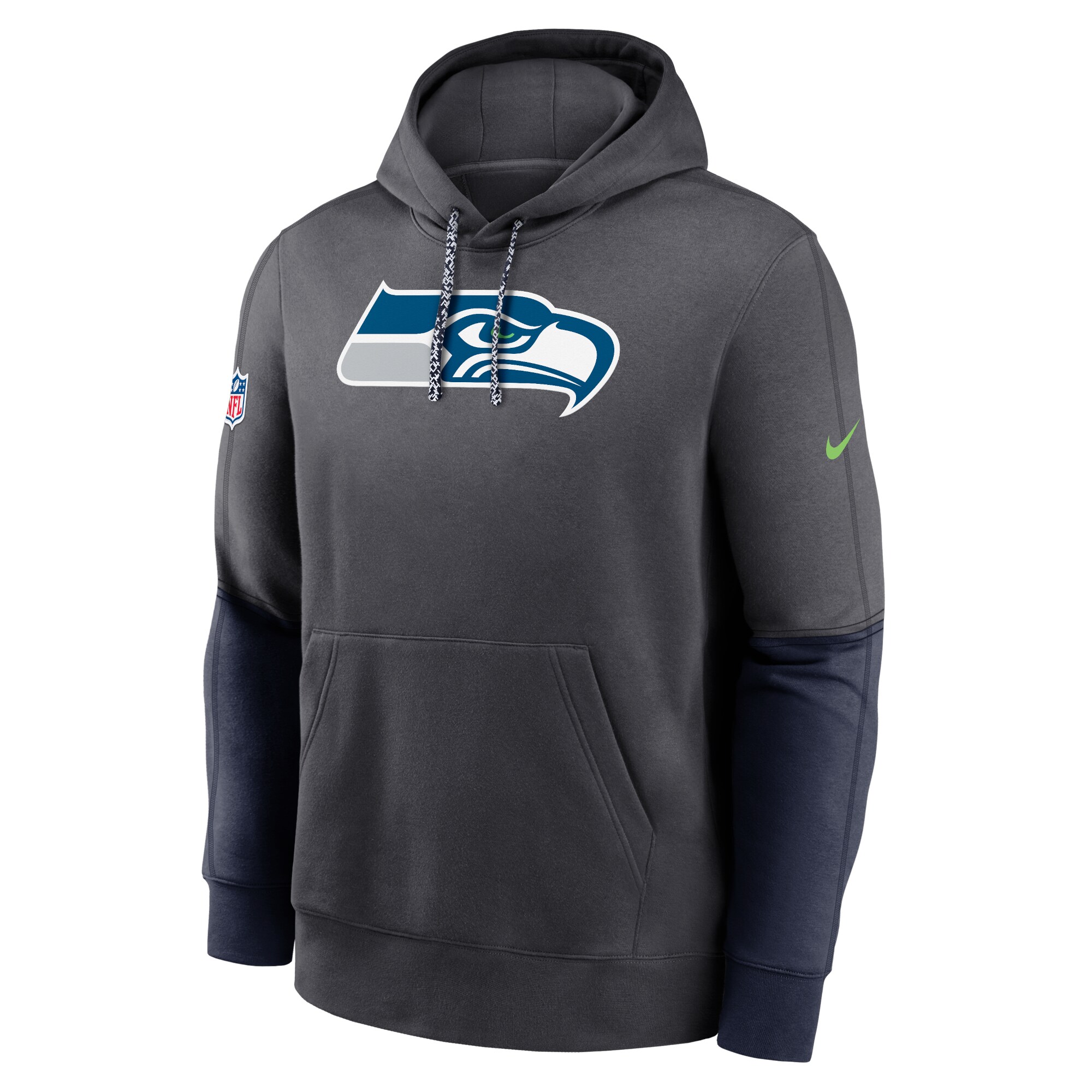 Seattle Seahawks 2024 Sideline Club Pullover Hoodie - Anthracite