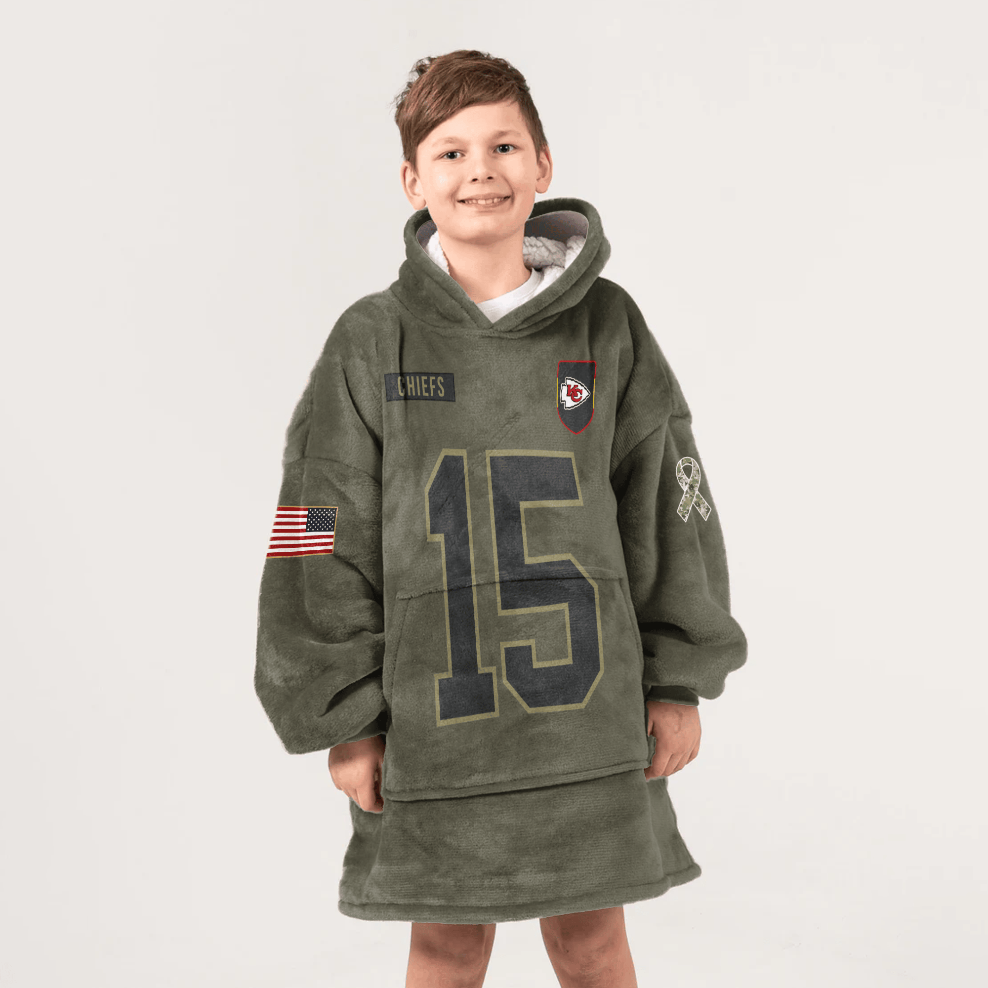 P.M 15 Kansas City Football Unisex Blanket Hoodie