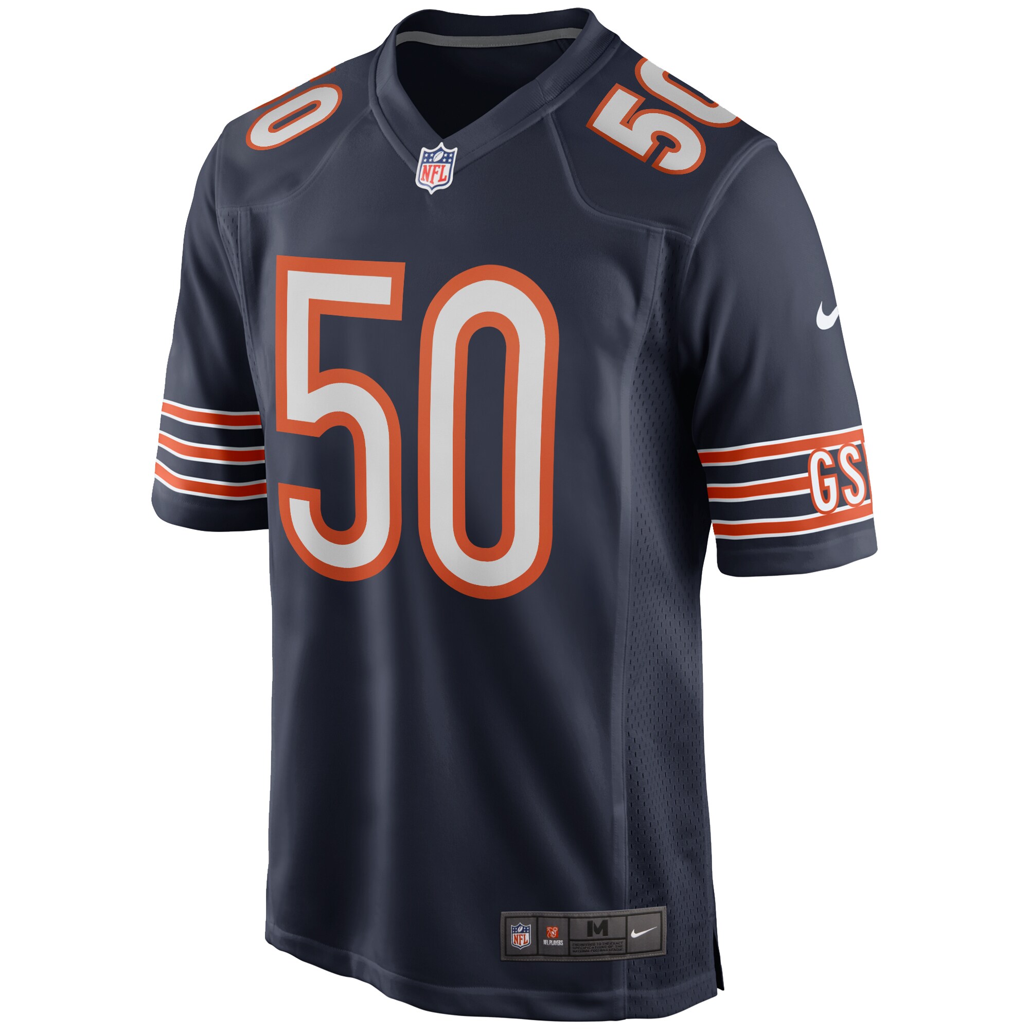 Mike Singletary Chicago Bears Game Retired Player Jersey - Navy