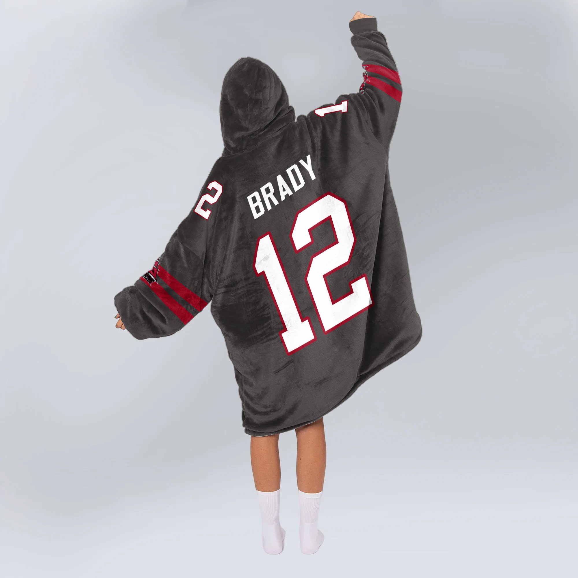 Adult 12 Tampa Bay Football Unisex Blanket Hoodie