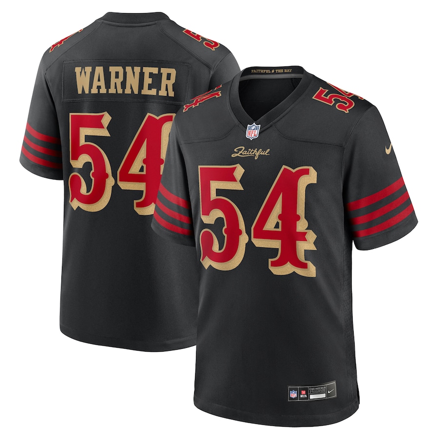 Fred Warner #54 San Francisco 49ers 2025 Rivalries Collection Game Jersey - Black
