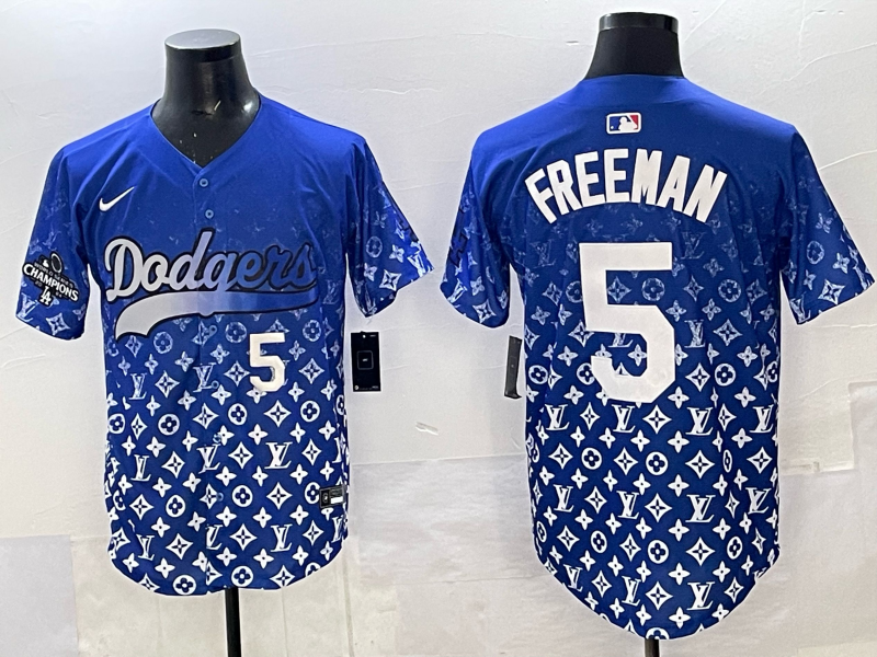 Men's #5 Freddie Freeman Los Angeles Dodgers 2025 Custom Cool Jersey