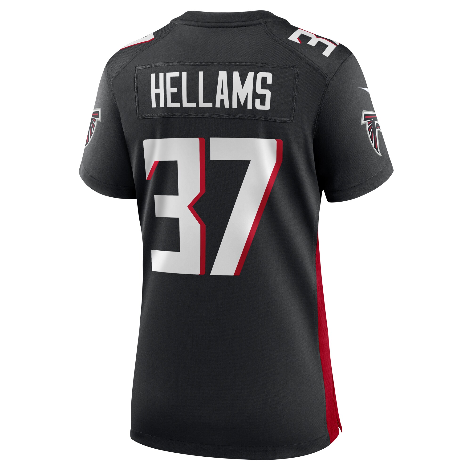 DeMarcco Hellams Atlanta Falcons Women's Team Game Jersey -  Black