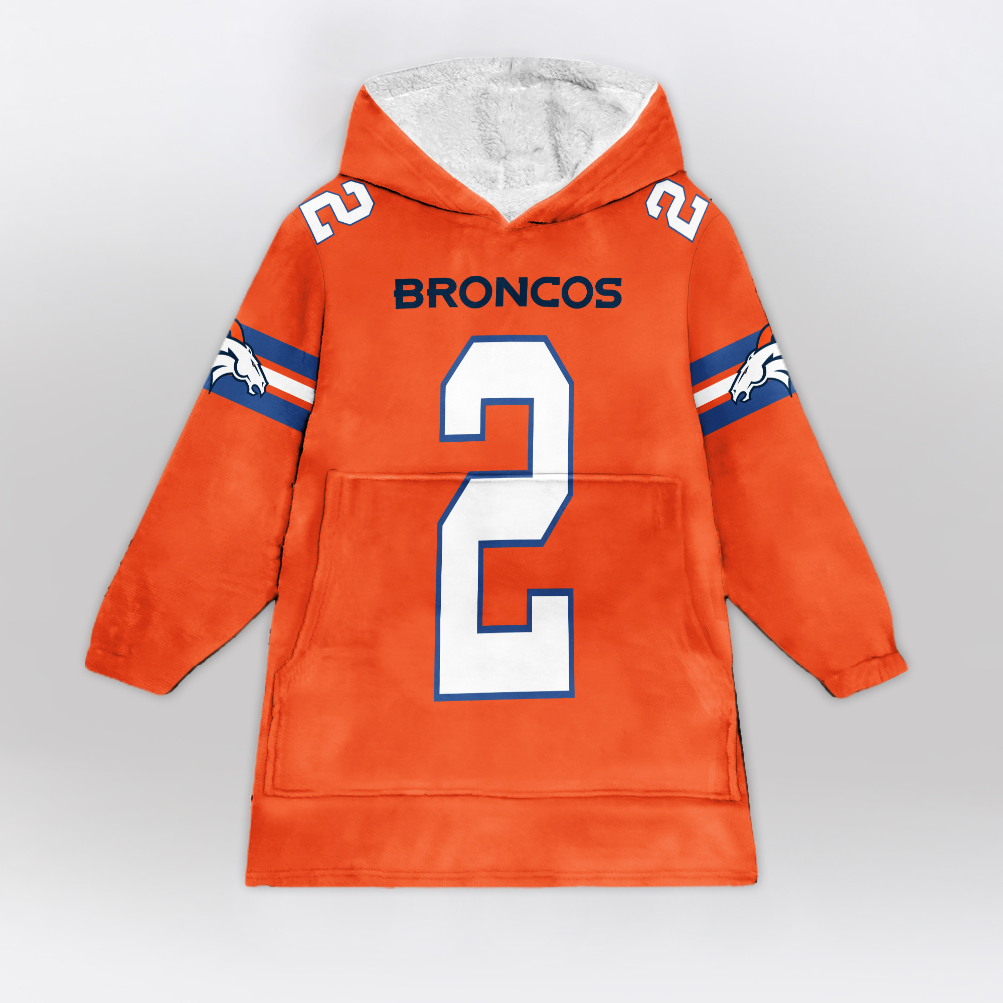 Adult S. II 2 Denver Football Unisex Blanket Hoodie