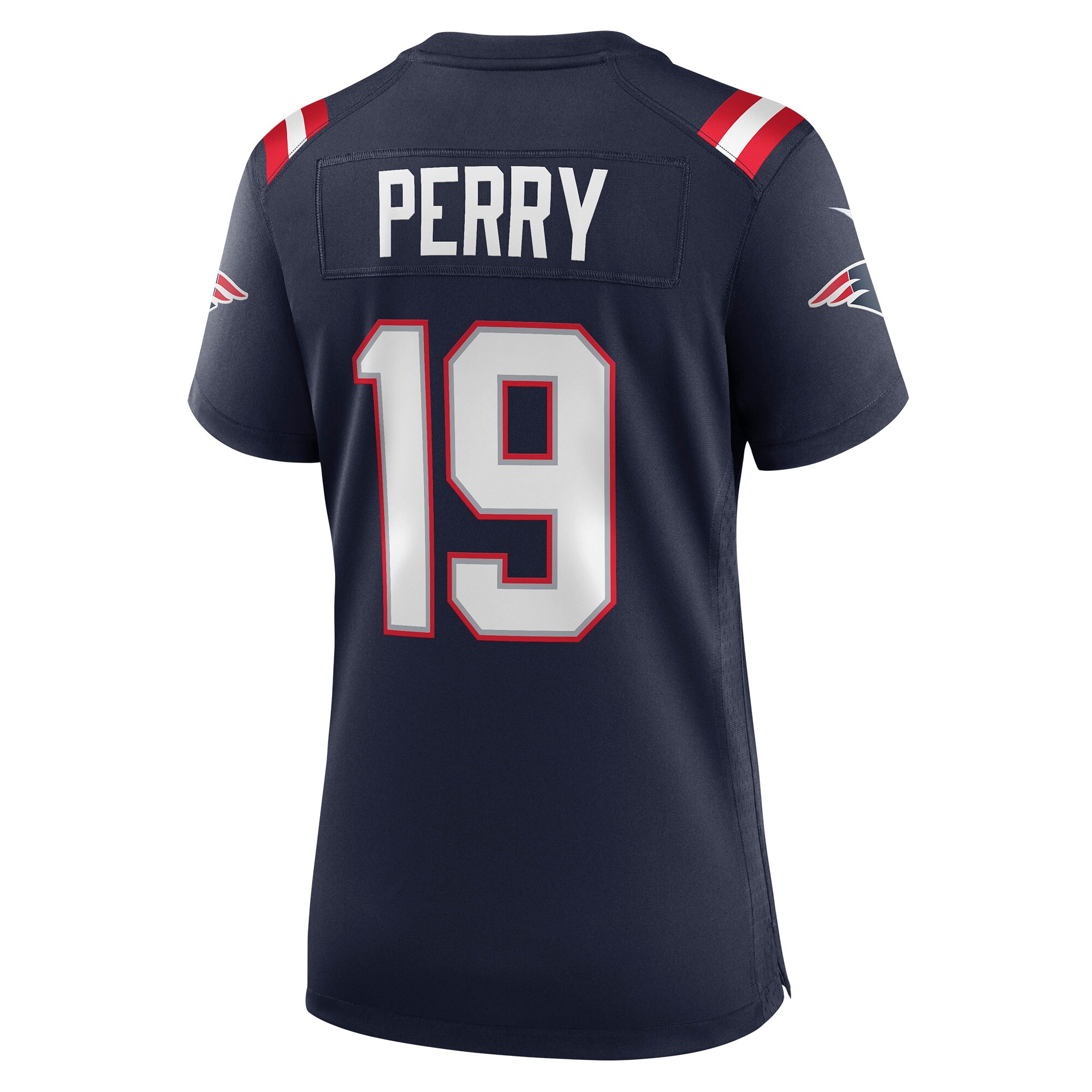 Malcolm Perry New England Patriots  Women's Game Player Jersey - Navy