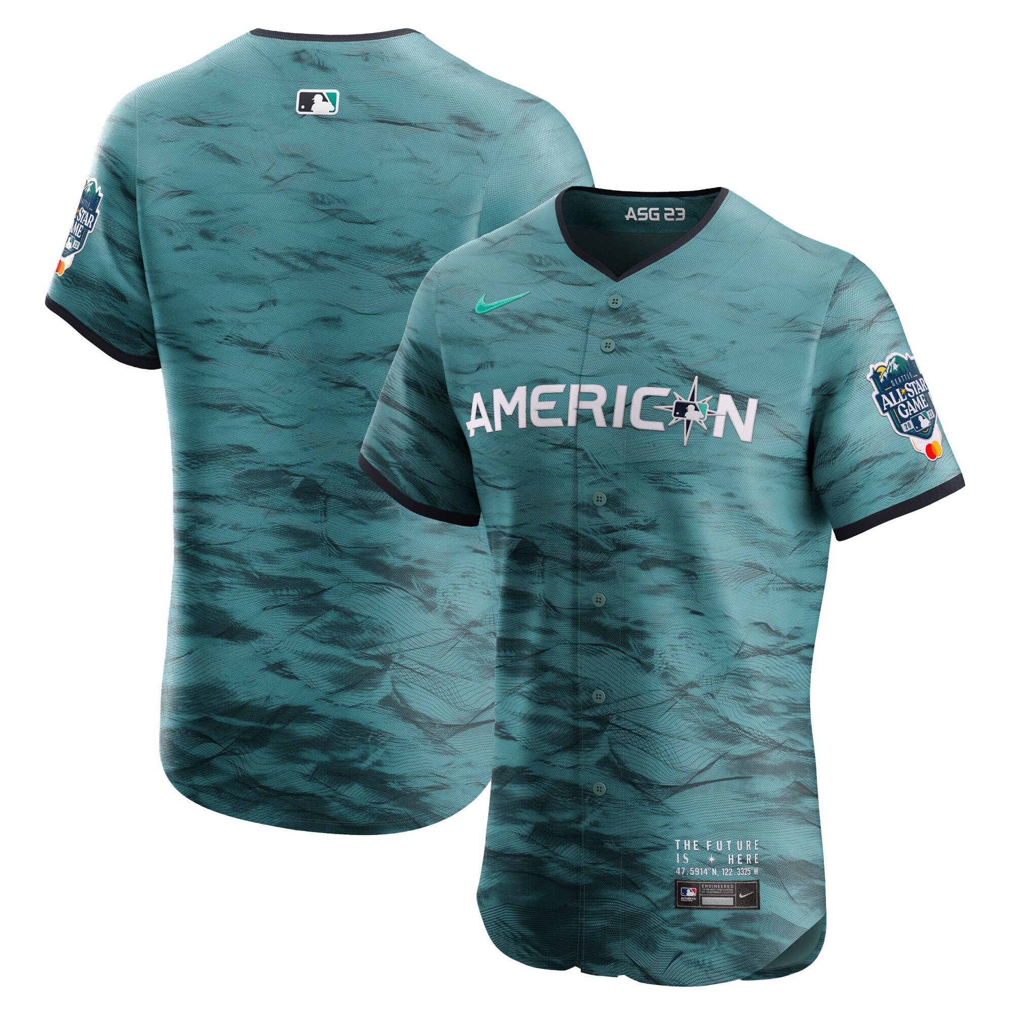 American League  2023 MLB All-Star Game Vapor Premier Elite Jersey - Teal