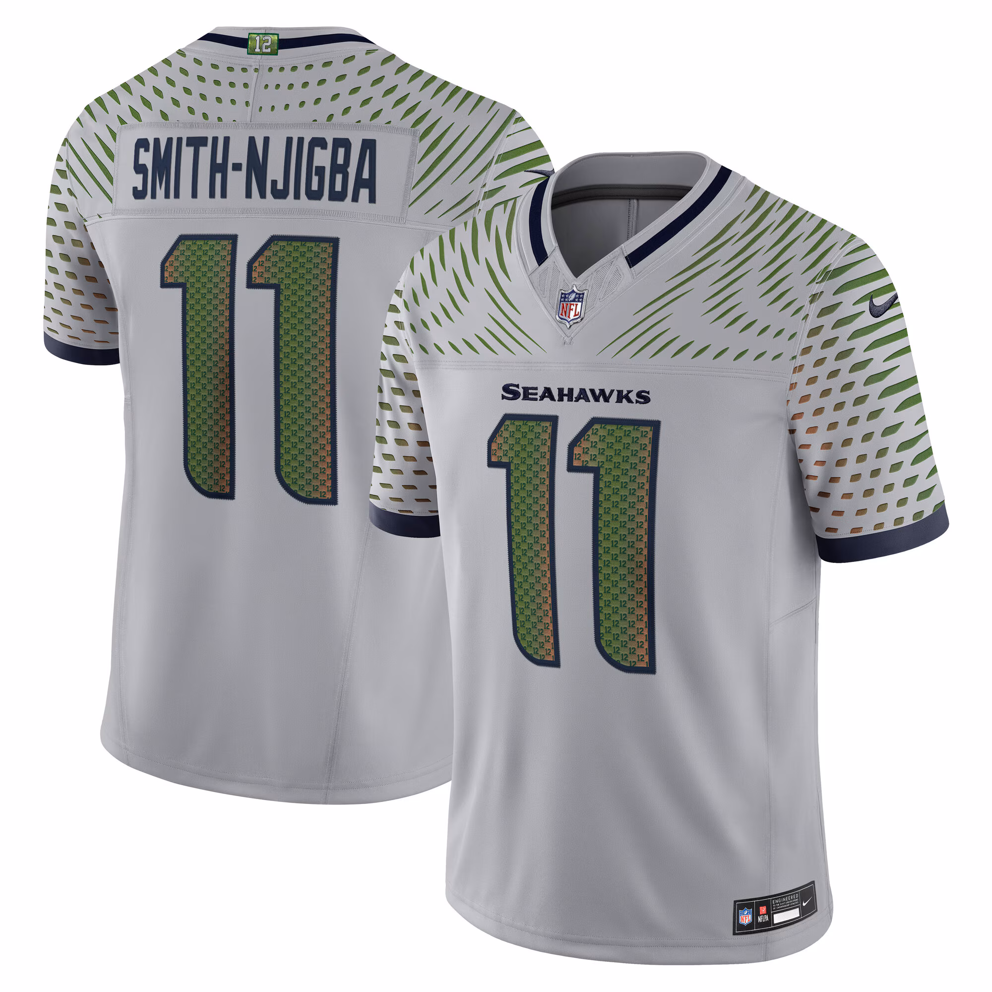 Jaxon Smith-Njigba #11 Seattle Seahawks 2025 Rivalries Collection Limited Jersey - Wolf Gray