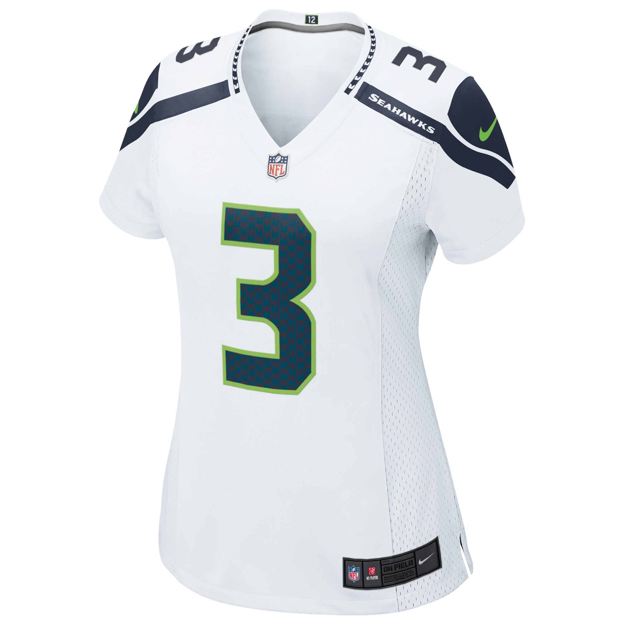 Russell Wilson Seattle Seahawks  Women's Game Jersey - White
