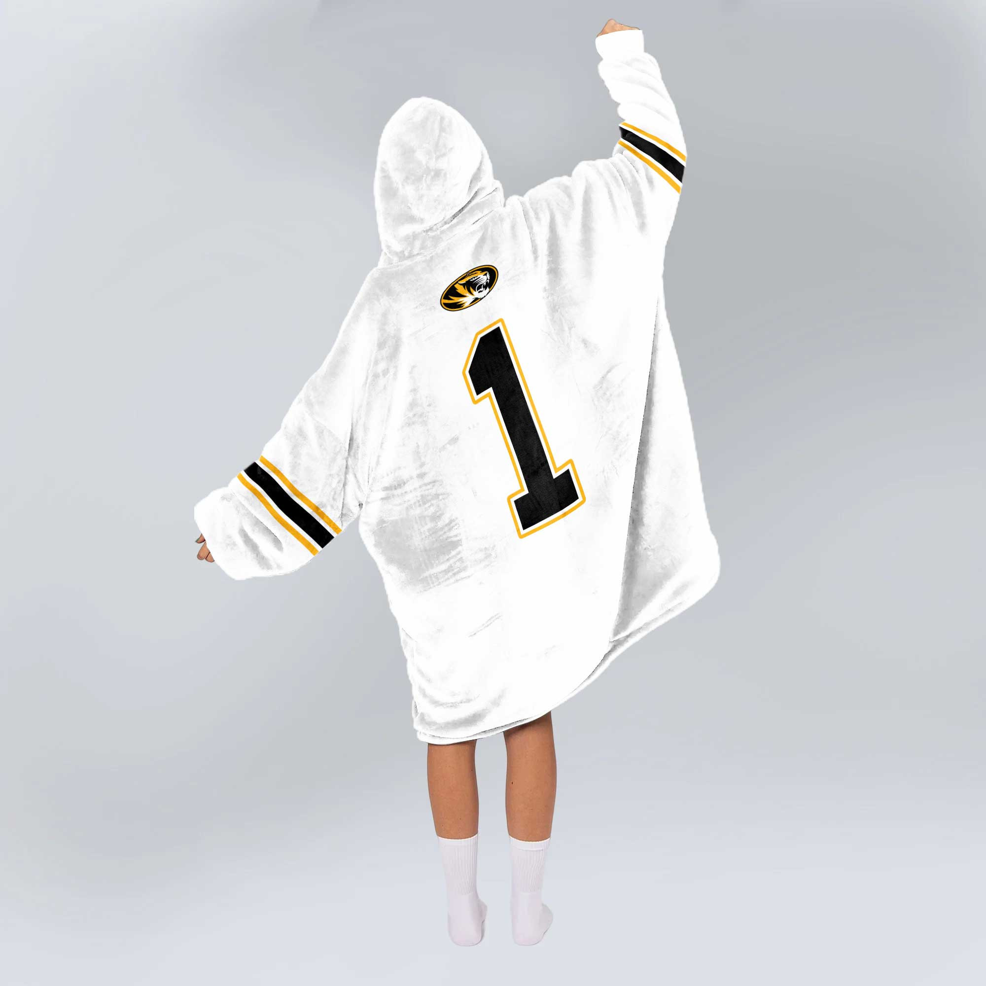 Adult 1 Missouri Football Unisex Blanket Hoodie