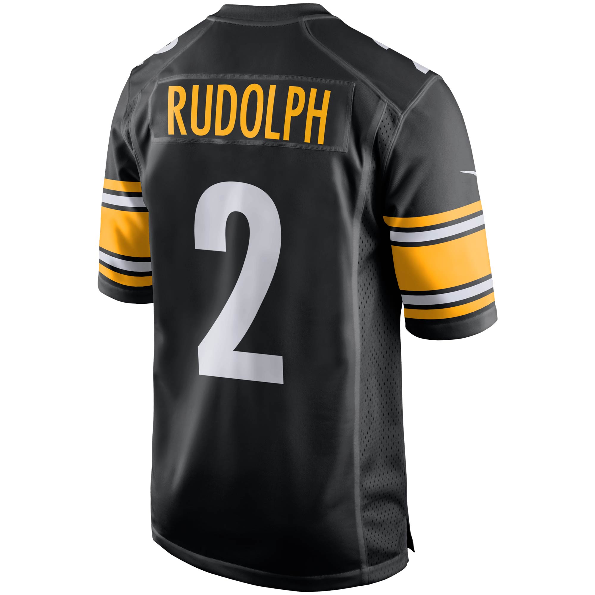 Mason Rudolph #2 Pittsburgh Steelers  Game Player Jersey - Black