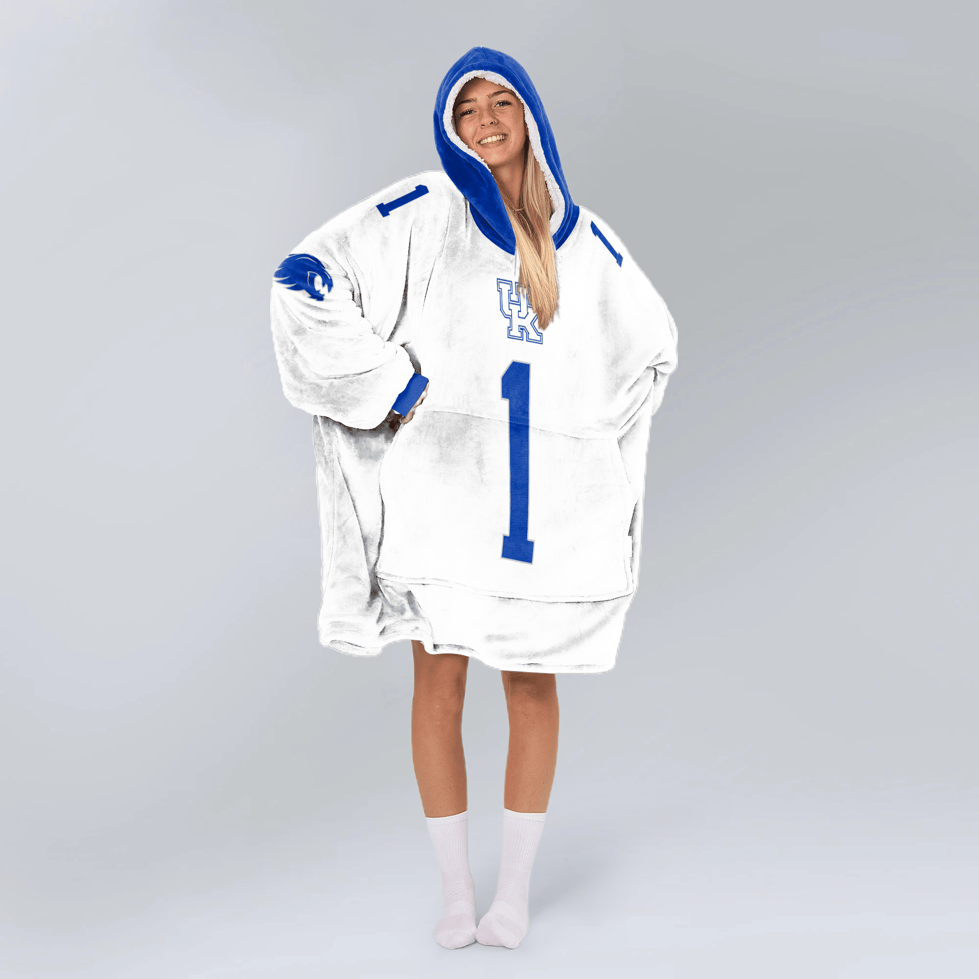 Adult #1 Kentucky Football Unisex Blanket Hoodie