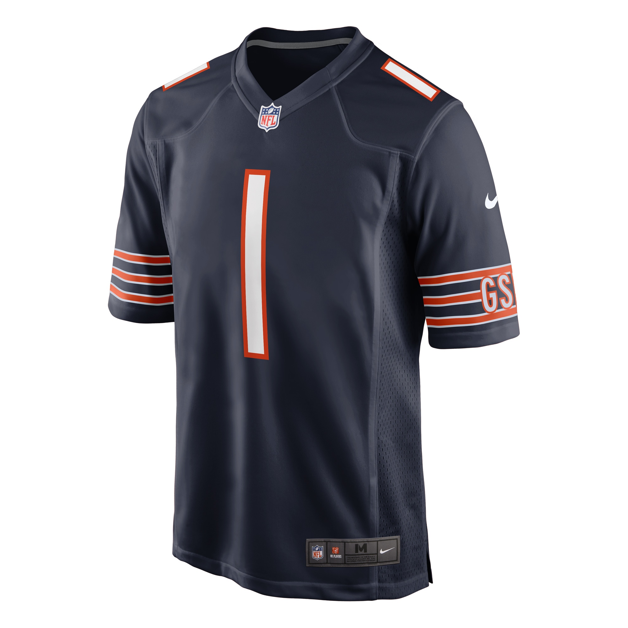 Justin Fields Chicago Bears  Game Jersey - Navy