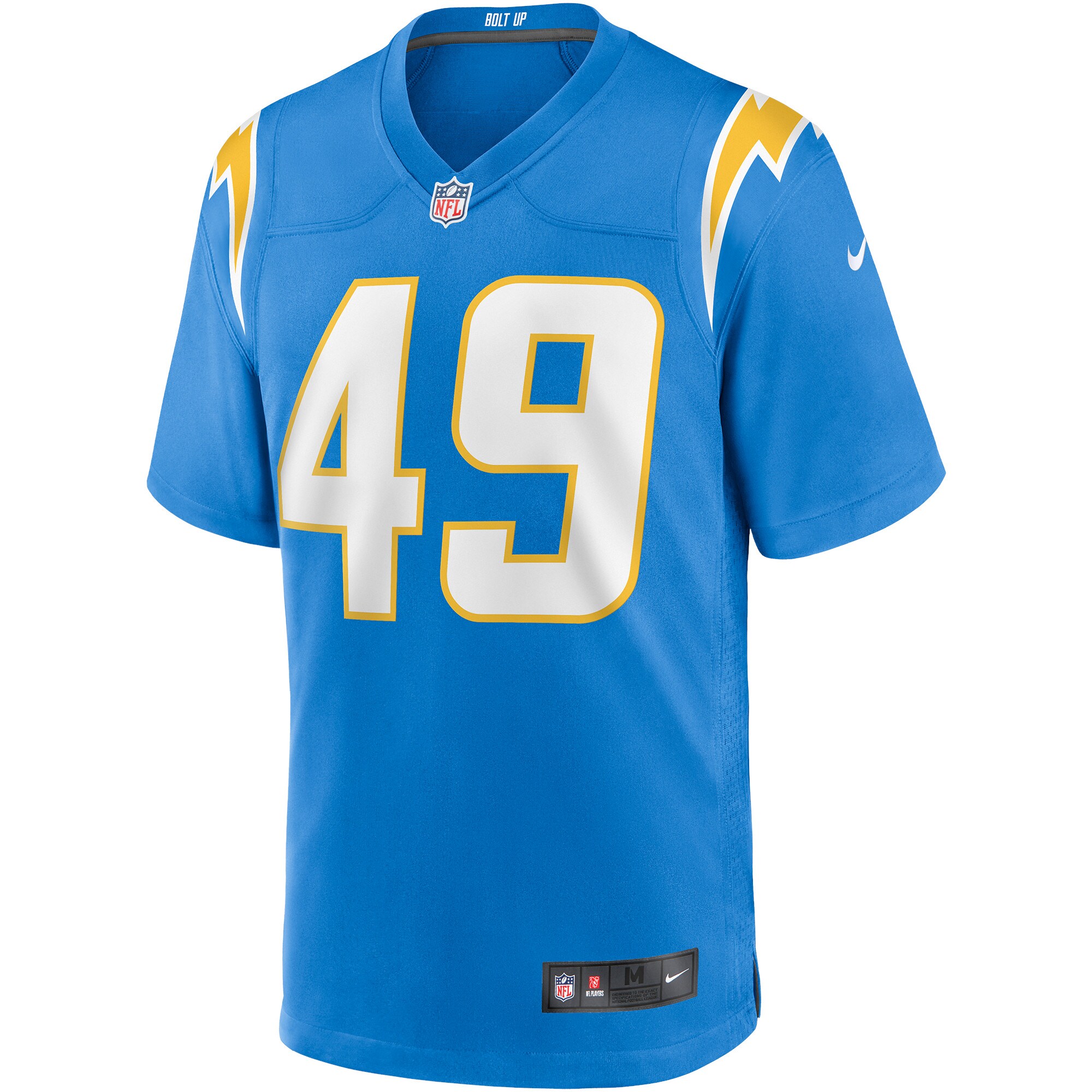 Drue Tranquill Los Angeles Chargers  Game Jersey - Powder Blue