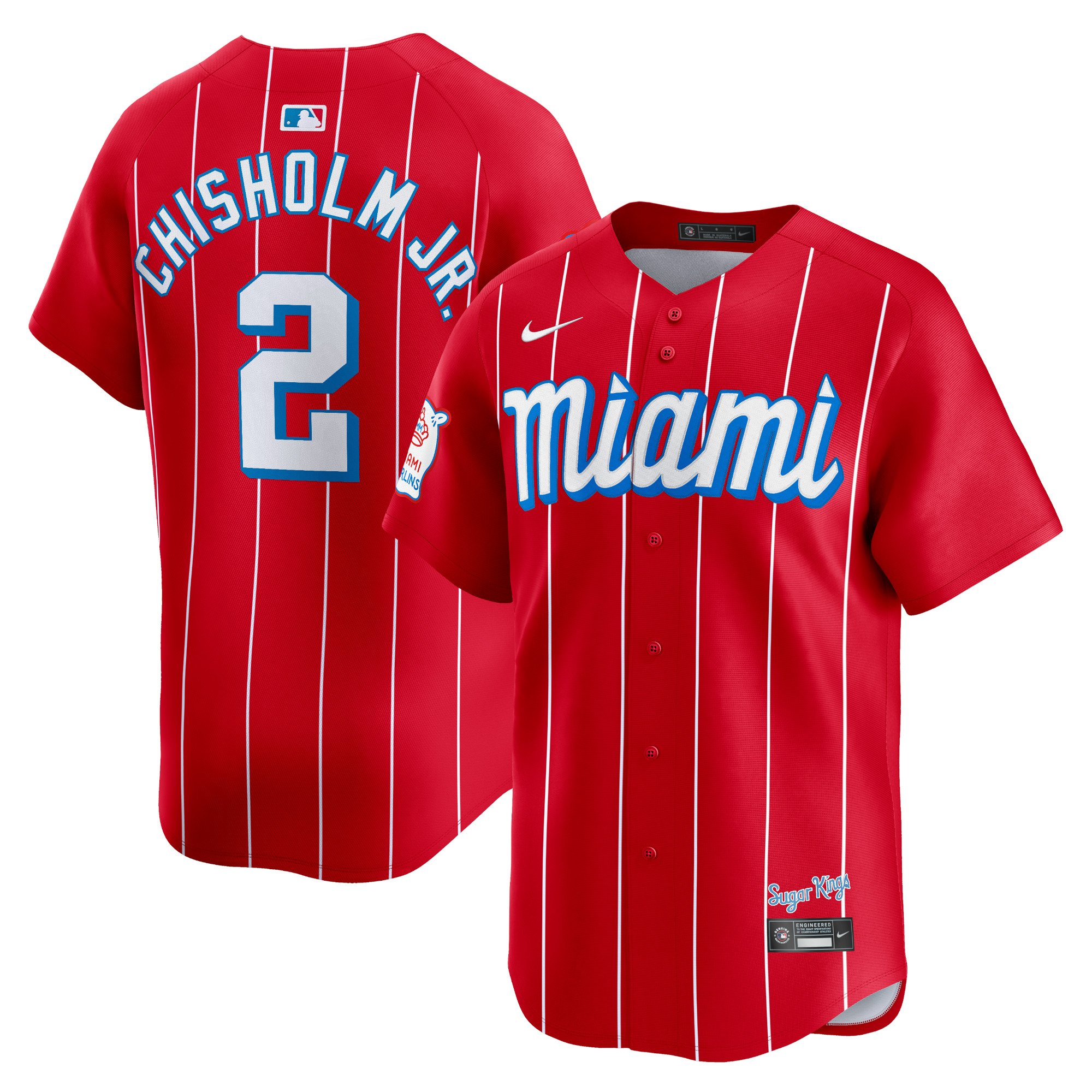 Men's Miami Marlins Jazz Chisholm Jr.  Red City Connect Limited Player Jersey