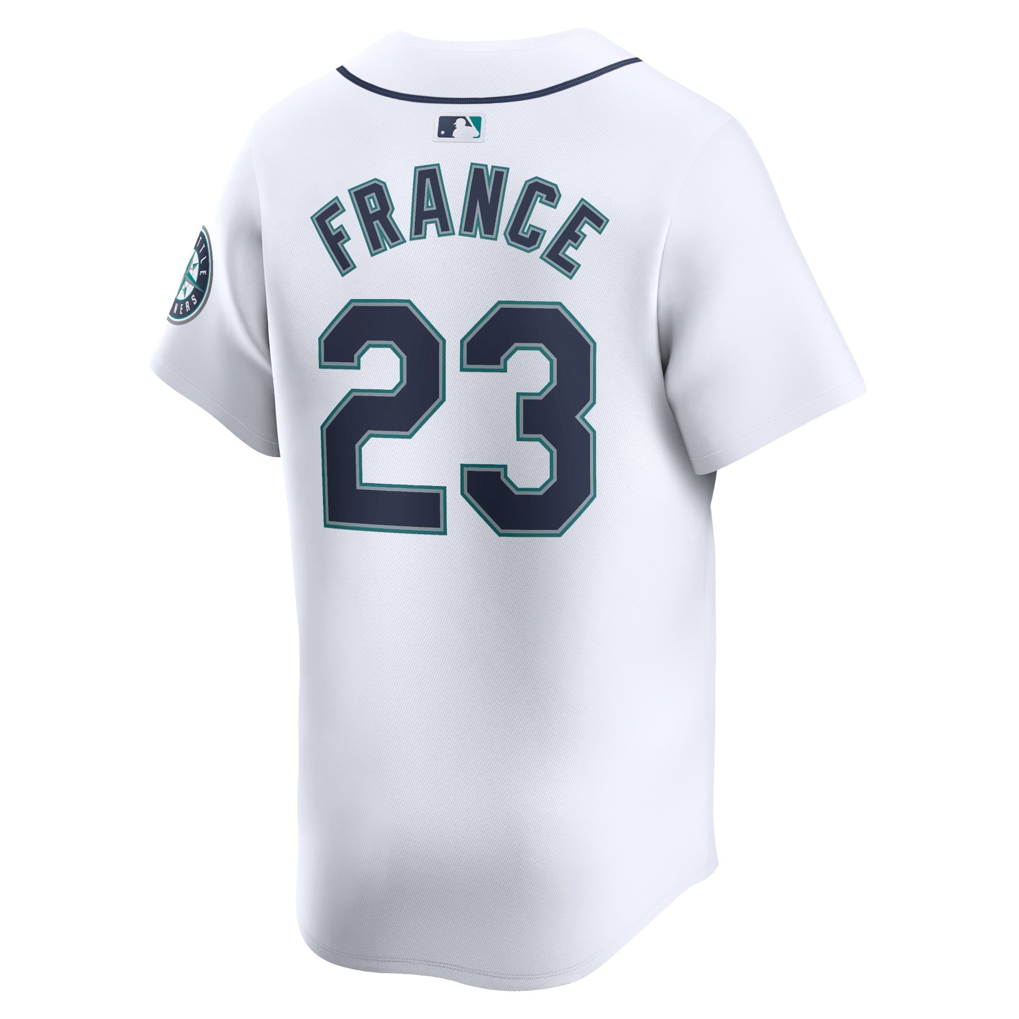 Men's Seattle Mariners Ty France  White Home Limited Player Jersey