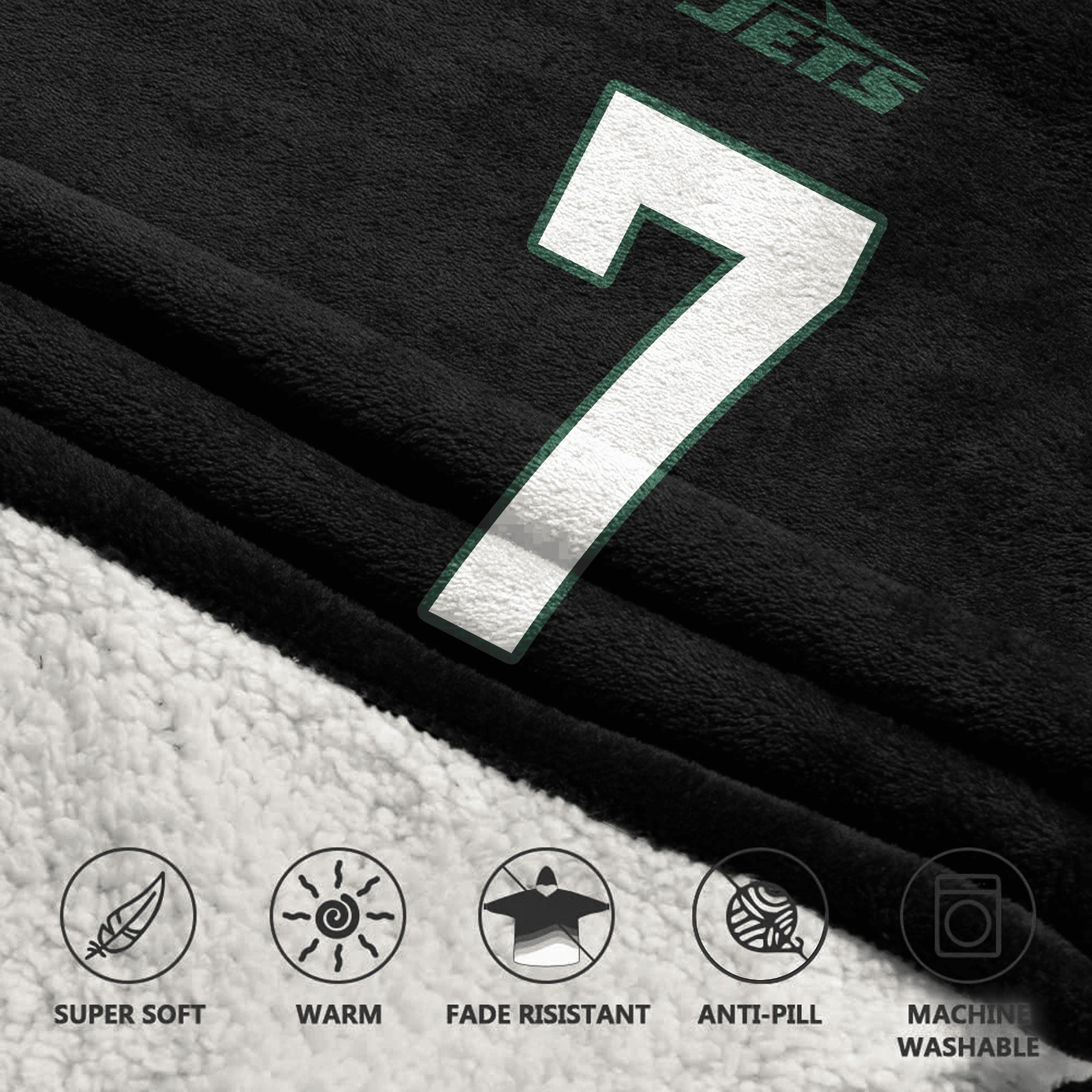 Kid J.F 7 New York J Football Unisex Blanket Hoodie
