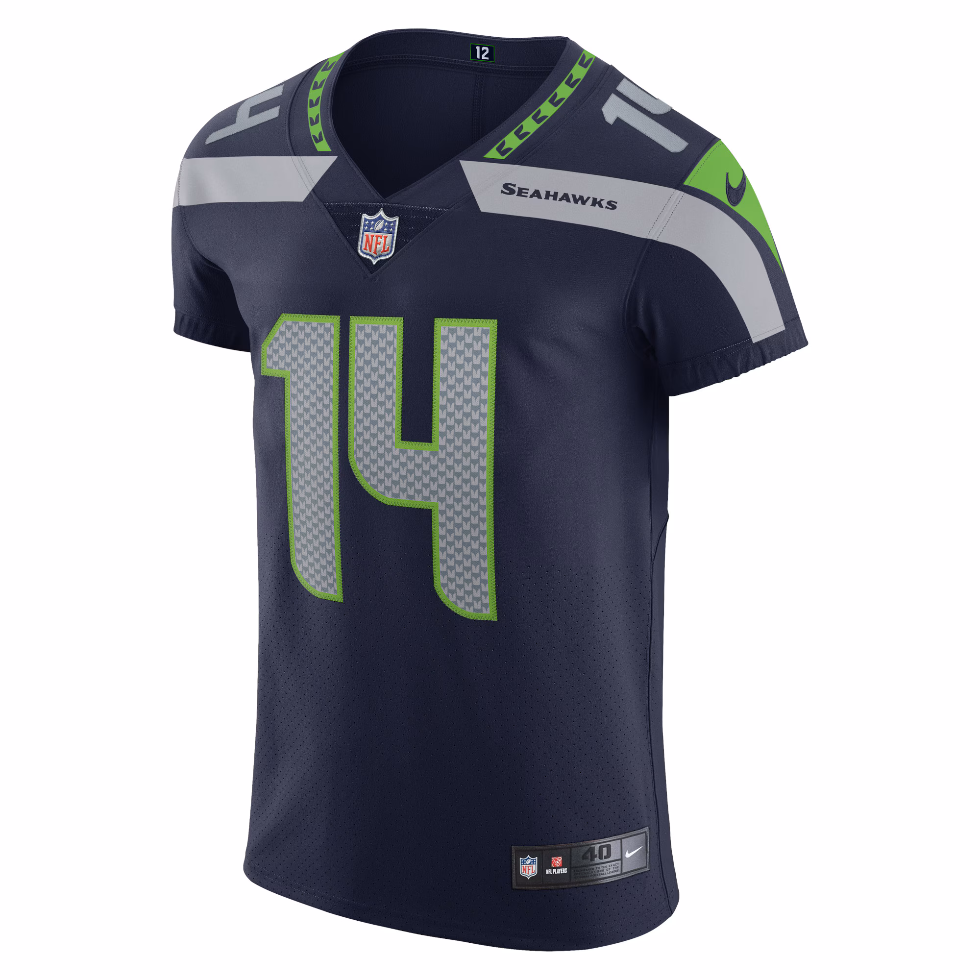 DK Metcalf Seattle Seahawks Alternate Vapor Elite Player Jersey - Neon Green