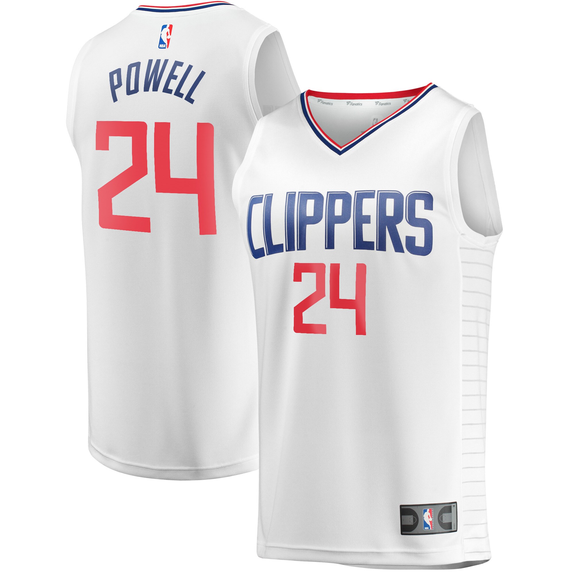 Norman Powell LA Clippers  Fast Break Player Jersey - Association Edition - White