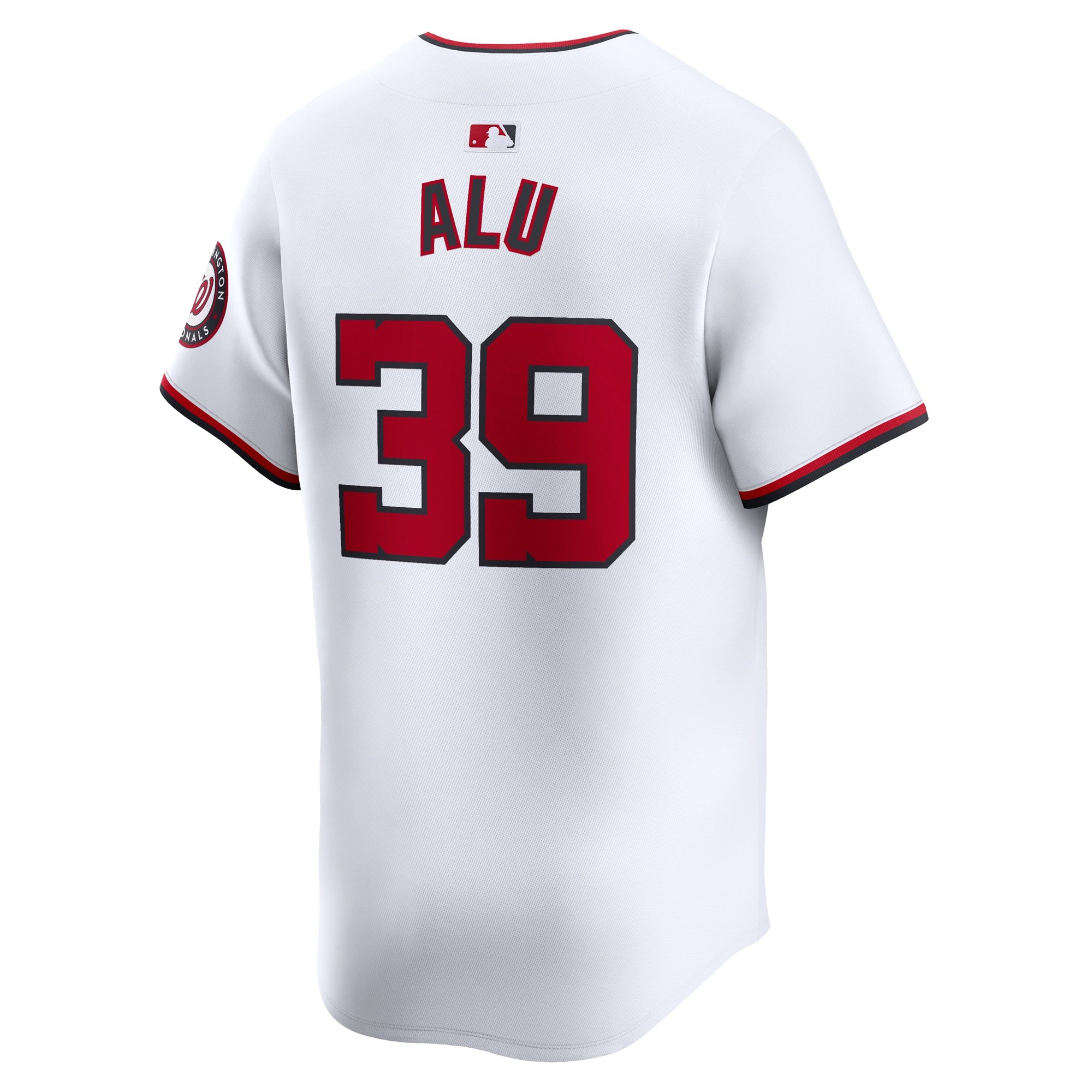 Men's Washington Nationals Jake Alu  White Home Limited Player Jersey