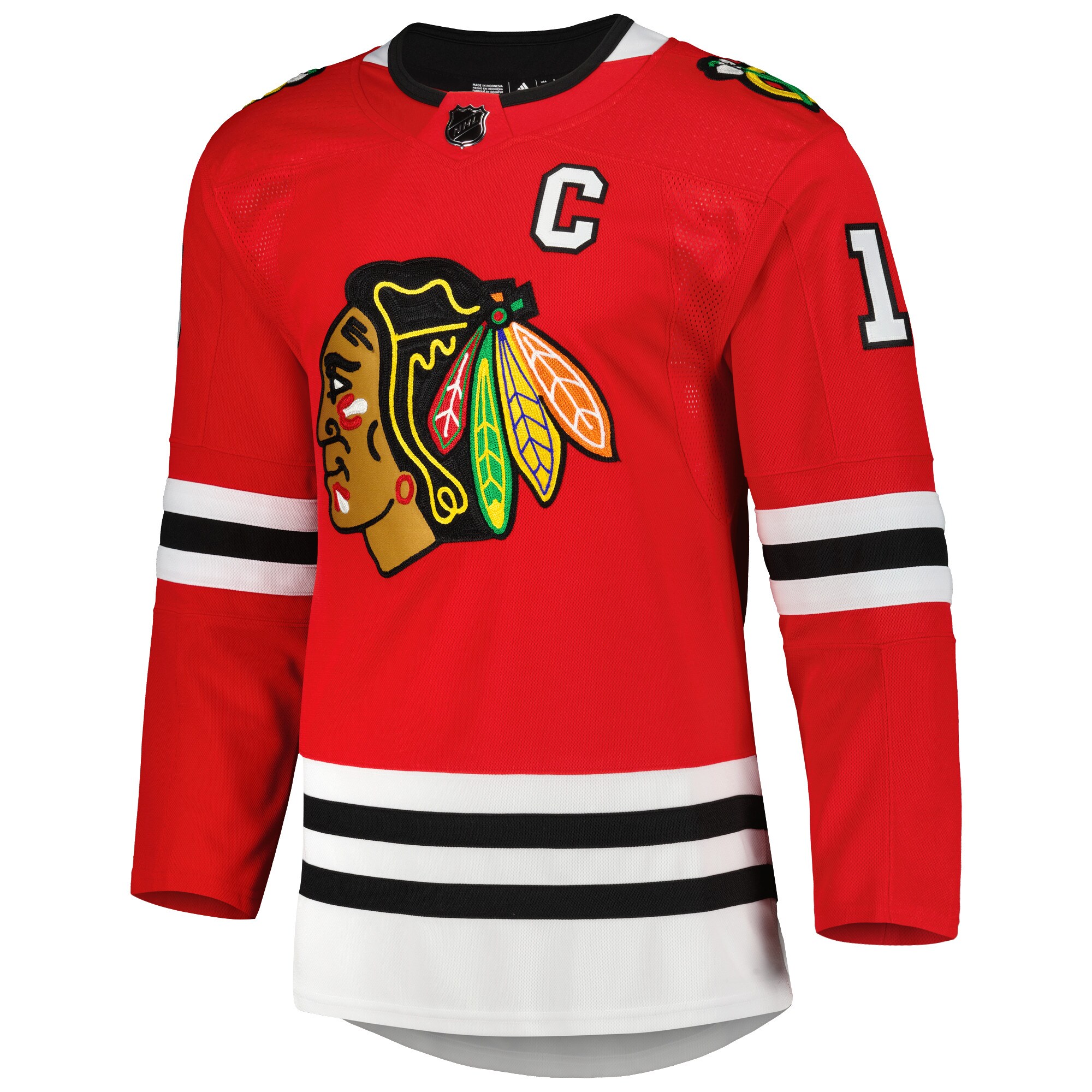 Jonathan Toews Chicago Blackhawks  Captain Patch Home Primegreen Authentic Pro Player Jersey - Red