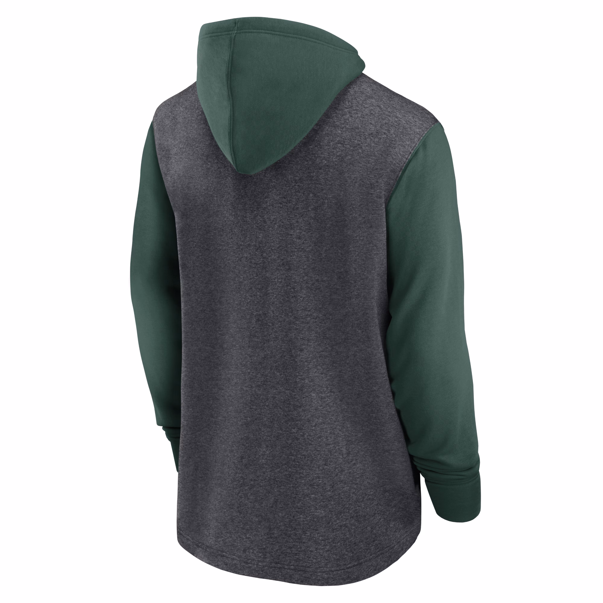 Green Bay Packers Surrey Legacy Pullover Hoodie - Heathered Charcoal/Green