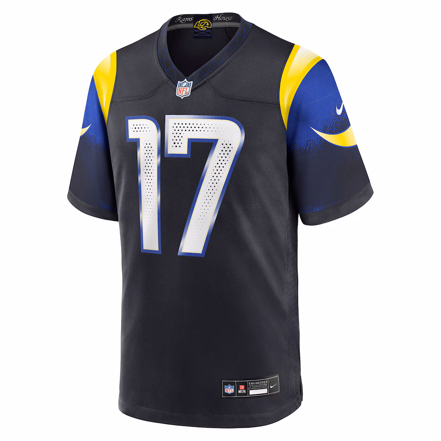 Davante Adams #17 Los Angeles Rams 2025 Rivalries Collection Game Jersey - Midnight Blue