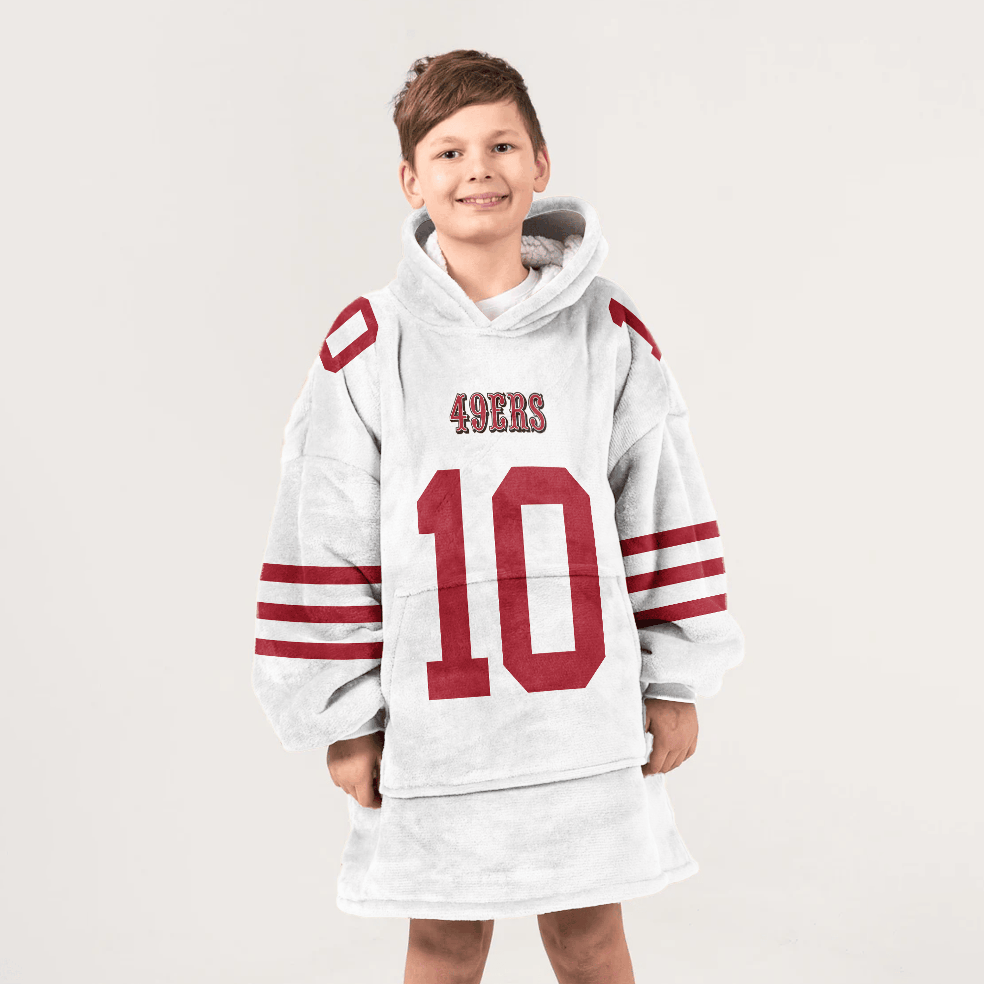 M.J 10 San Francisco 49ers Football Unisex Blanket Hoodie