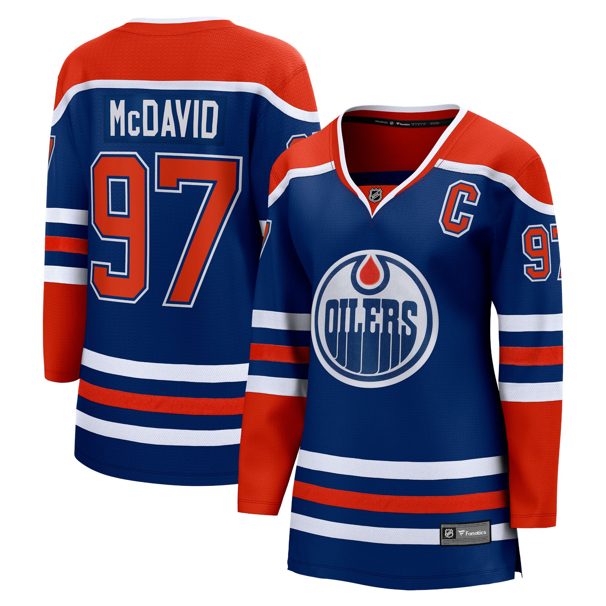 Connor McDavid Edmonton Oilers Women's Home Premier Breakaway Player Jersey - Royal