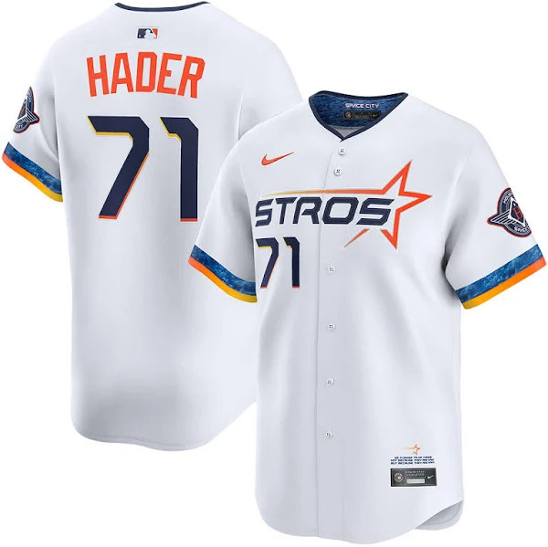 Men's Houston Astros Josh Hader White 2025 City Connect Limited Player Jersey