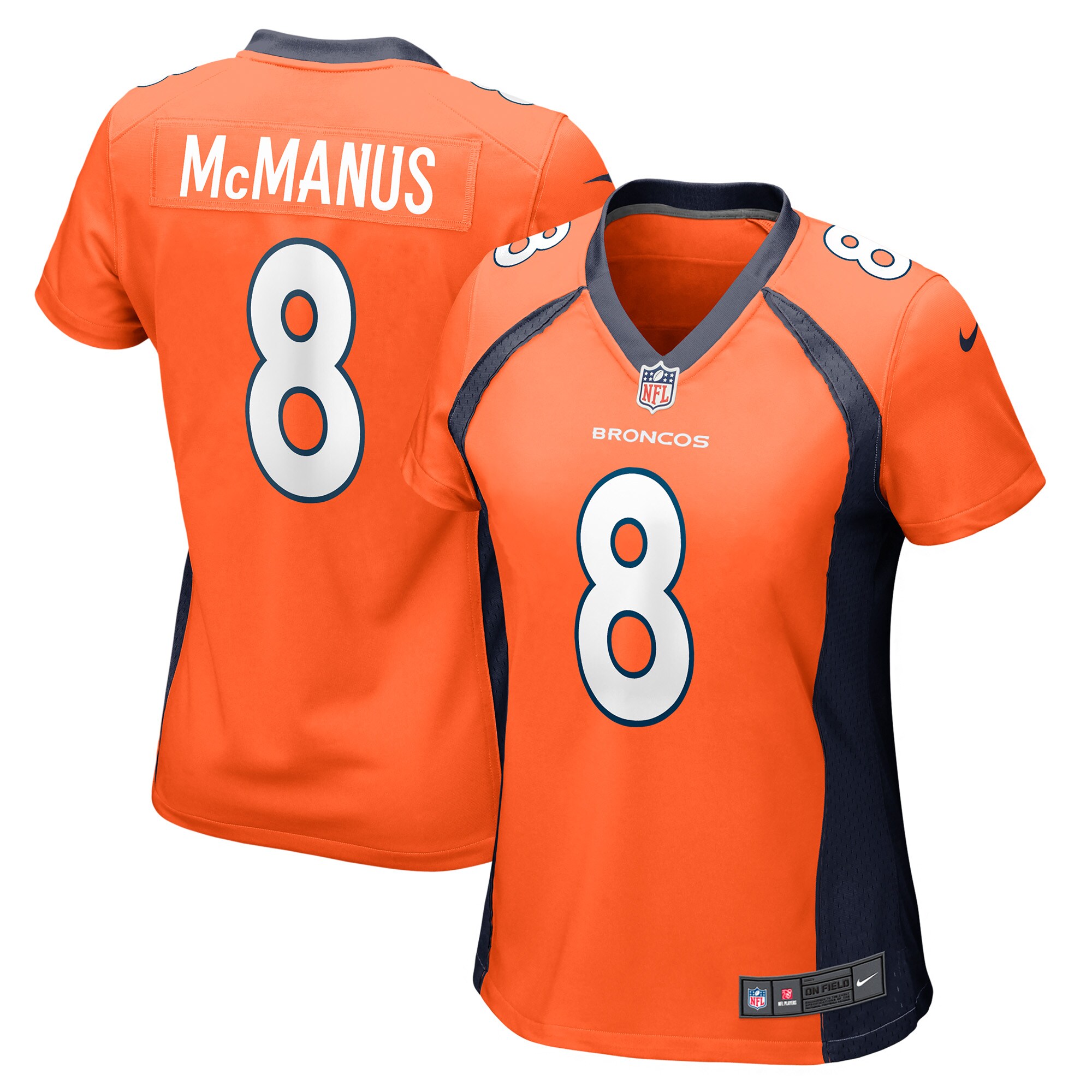 Brandon McManus Denver Broncos  Women's Game Jersey - Orange