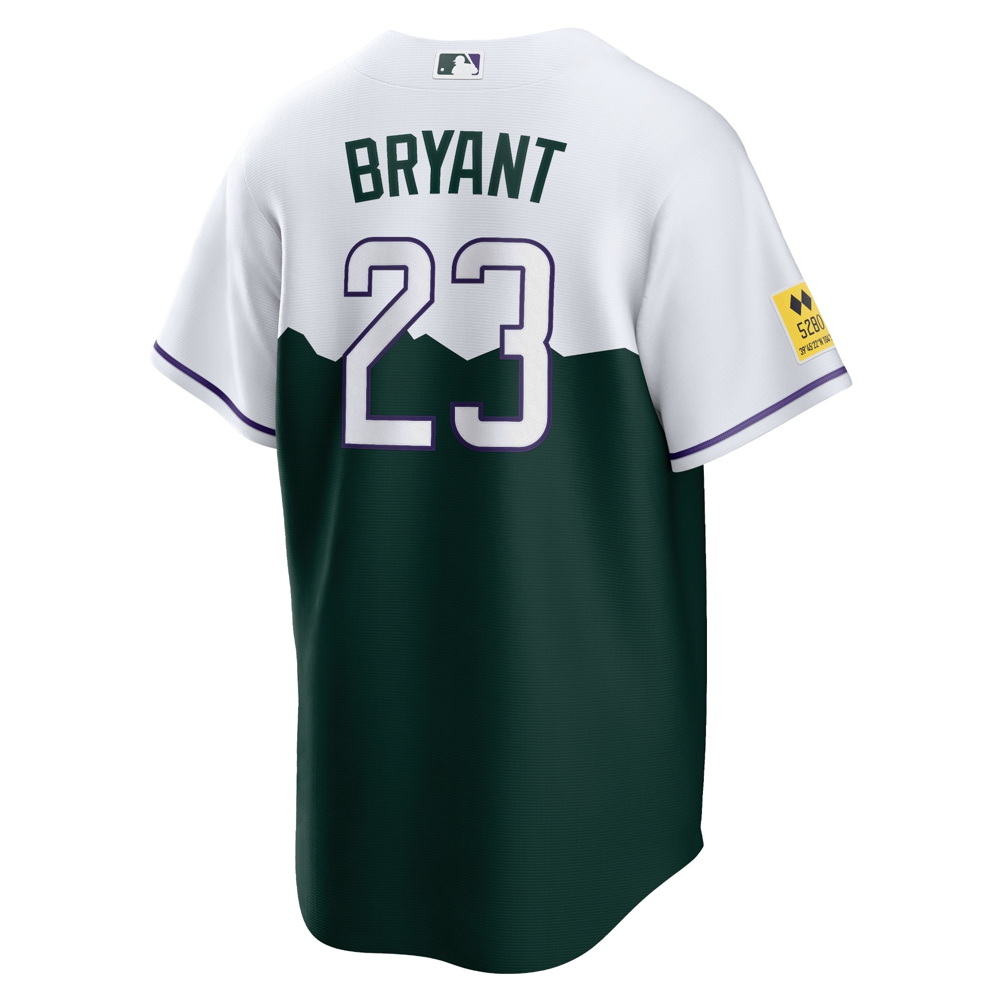 Men's Colorado Rockies Kris Bryant  White/Forest Green City Connect Replica Player Jersey