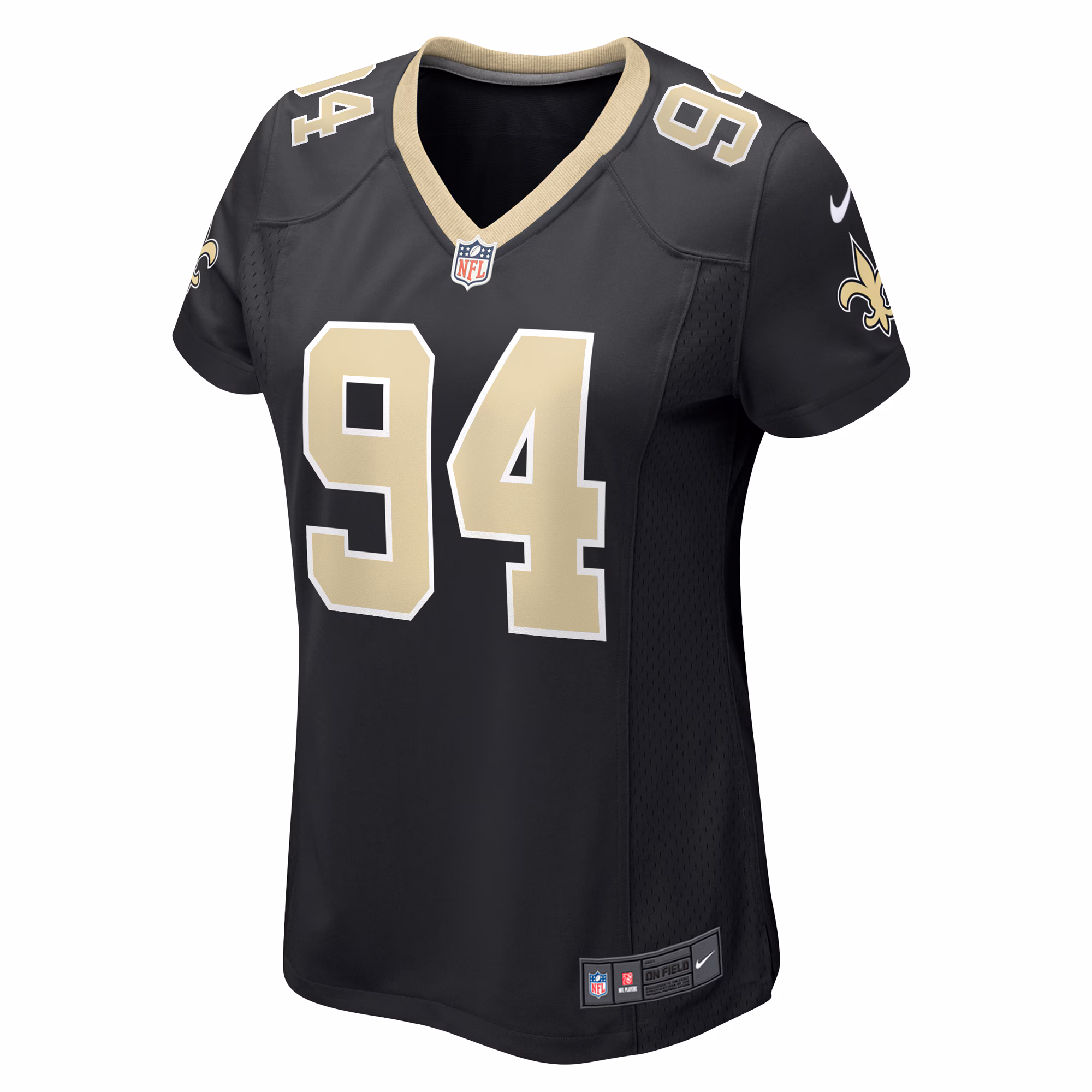 Cameron  New Orleans Saints Women's Team Game Jersey -  Black