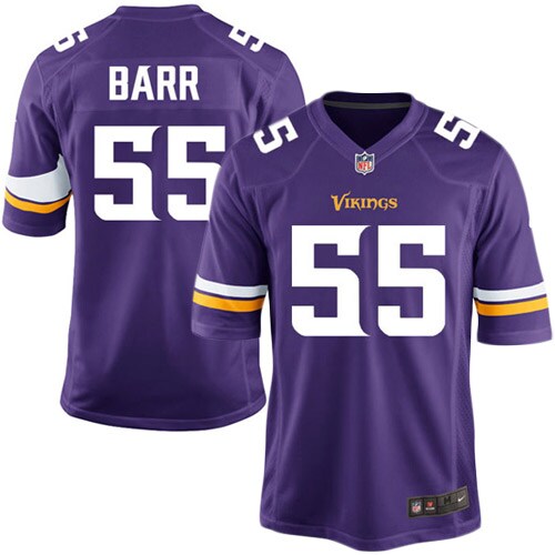 Anthony Barr Minnesota Vikings Youth  Team Color Game Jersey - Purple