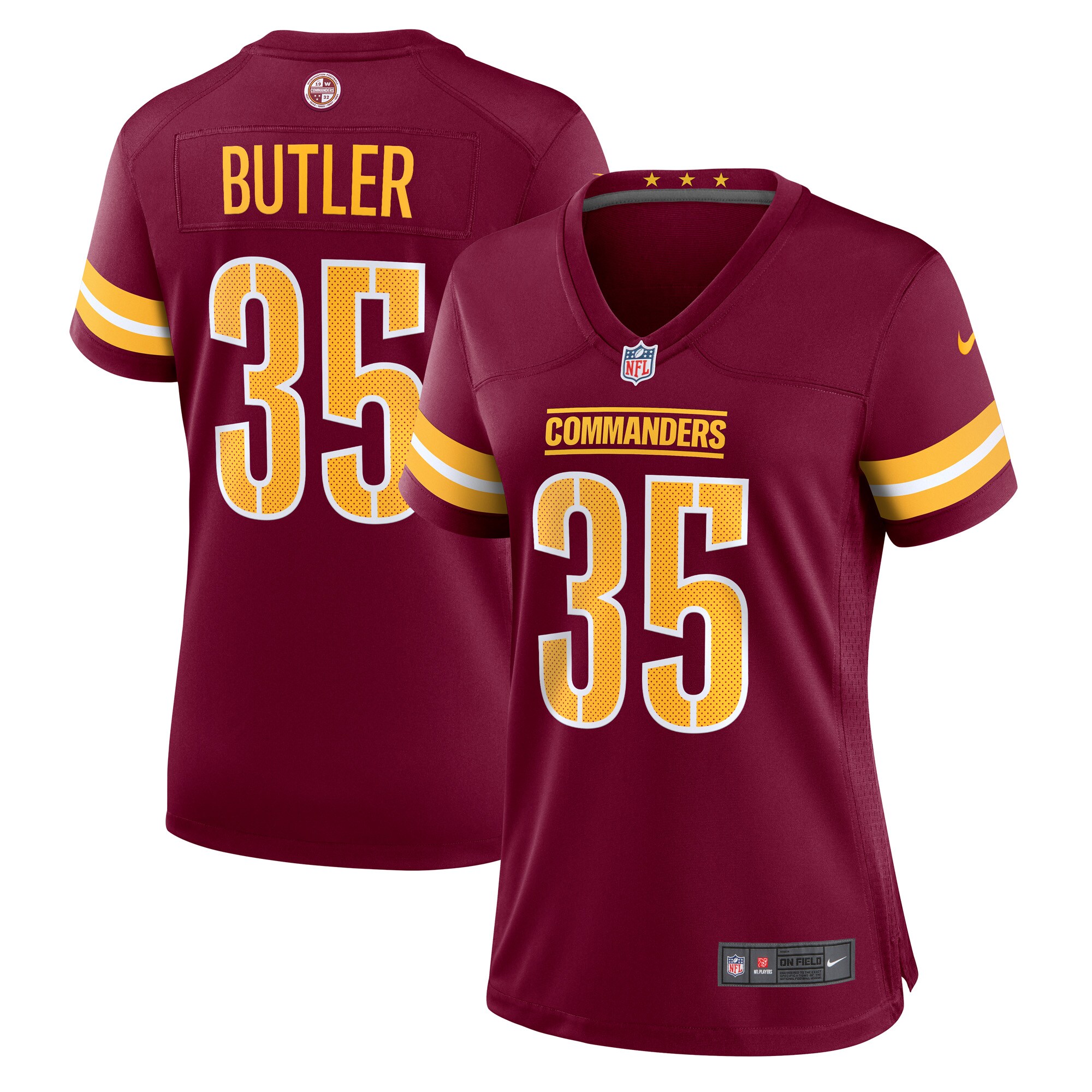 Percy Butler Washington Commanders  Women's Player Game Jersey - Burgundy