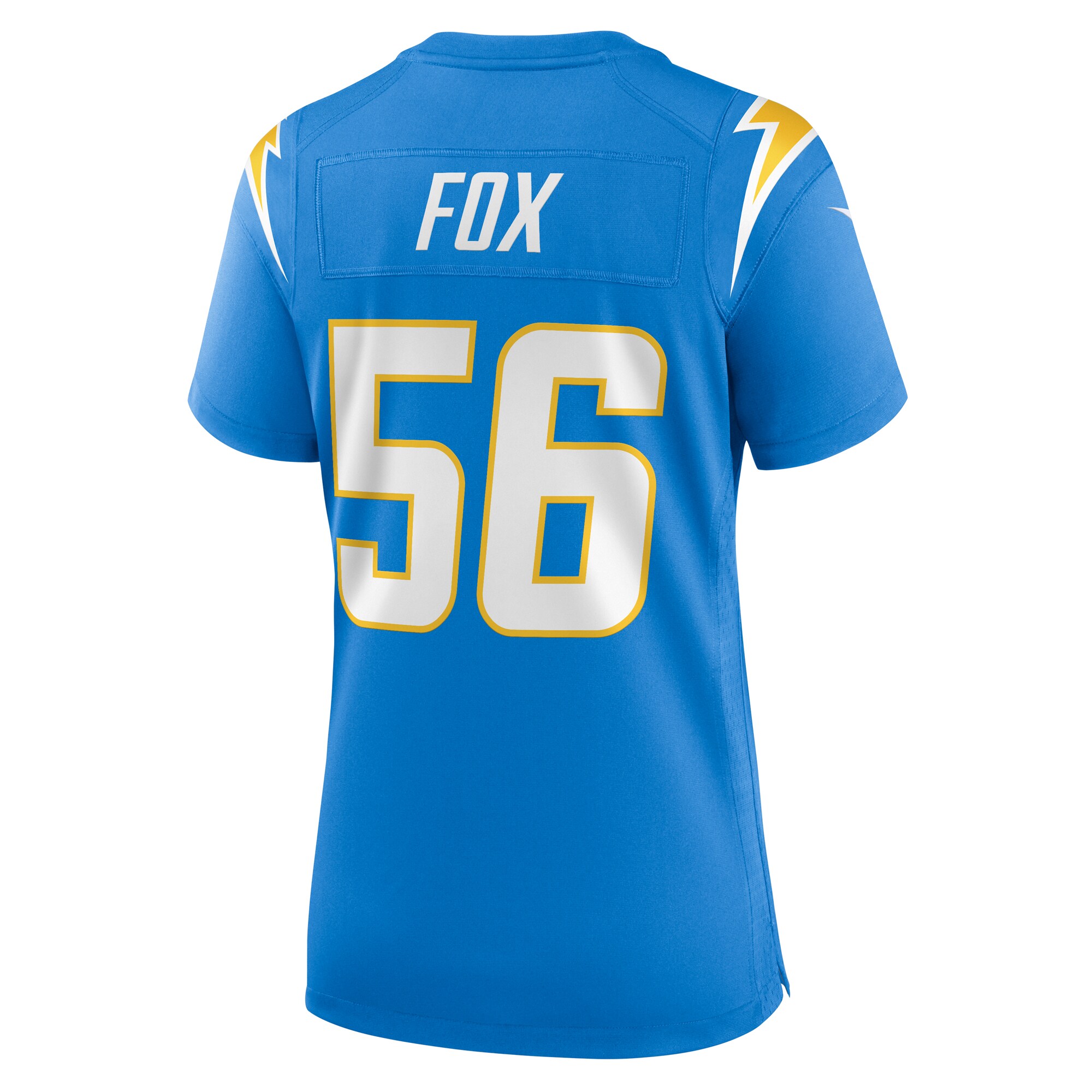 Morgan Fox Los Angeles Chargers Women's Player Game Jersey - Powder Blue
