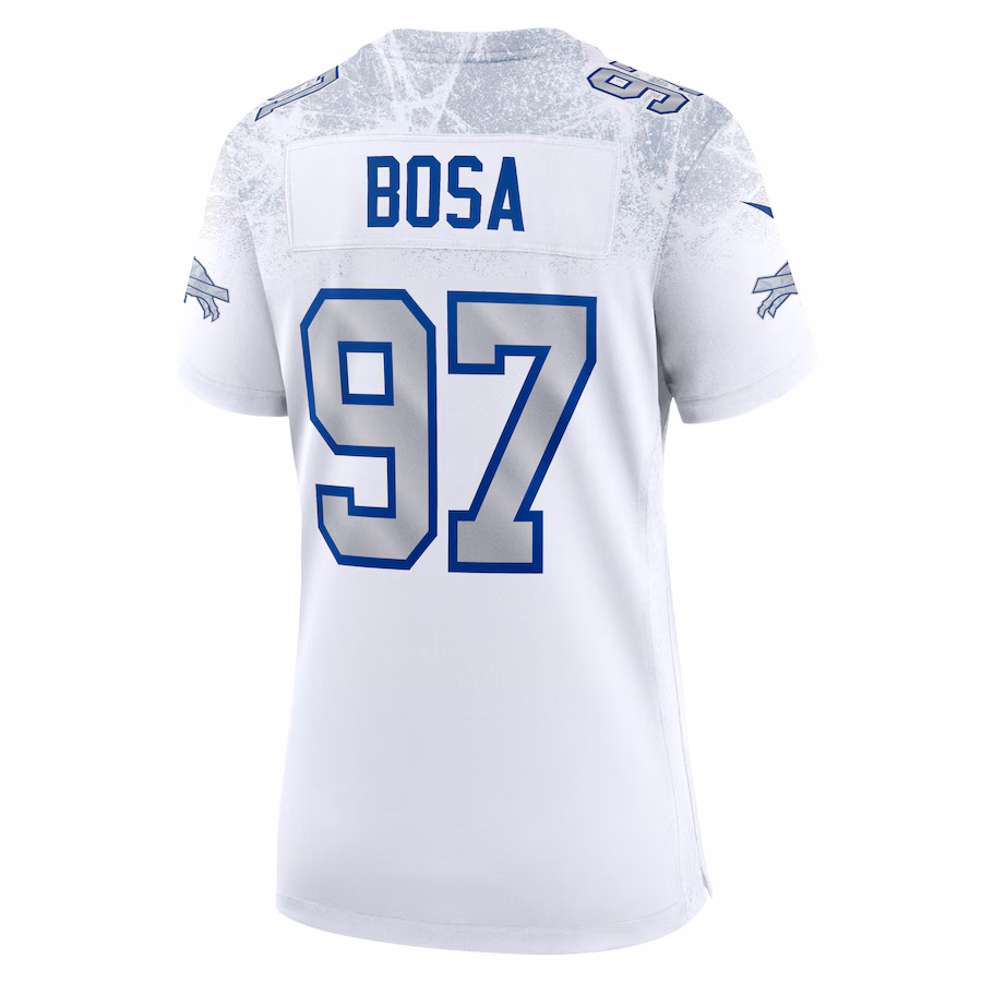 Joey Bosa #97 Buffalo Bills Women's 2025 Rivalries Collection Game Jersey - White