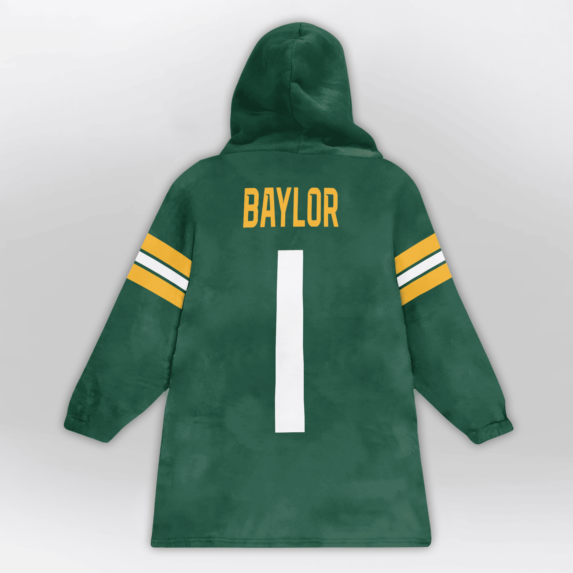 Adult #1 Baylor Football Unisex Blanket Hoodie
