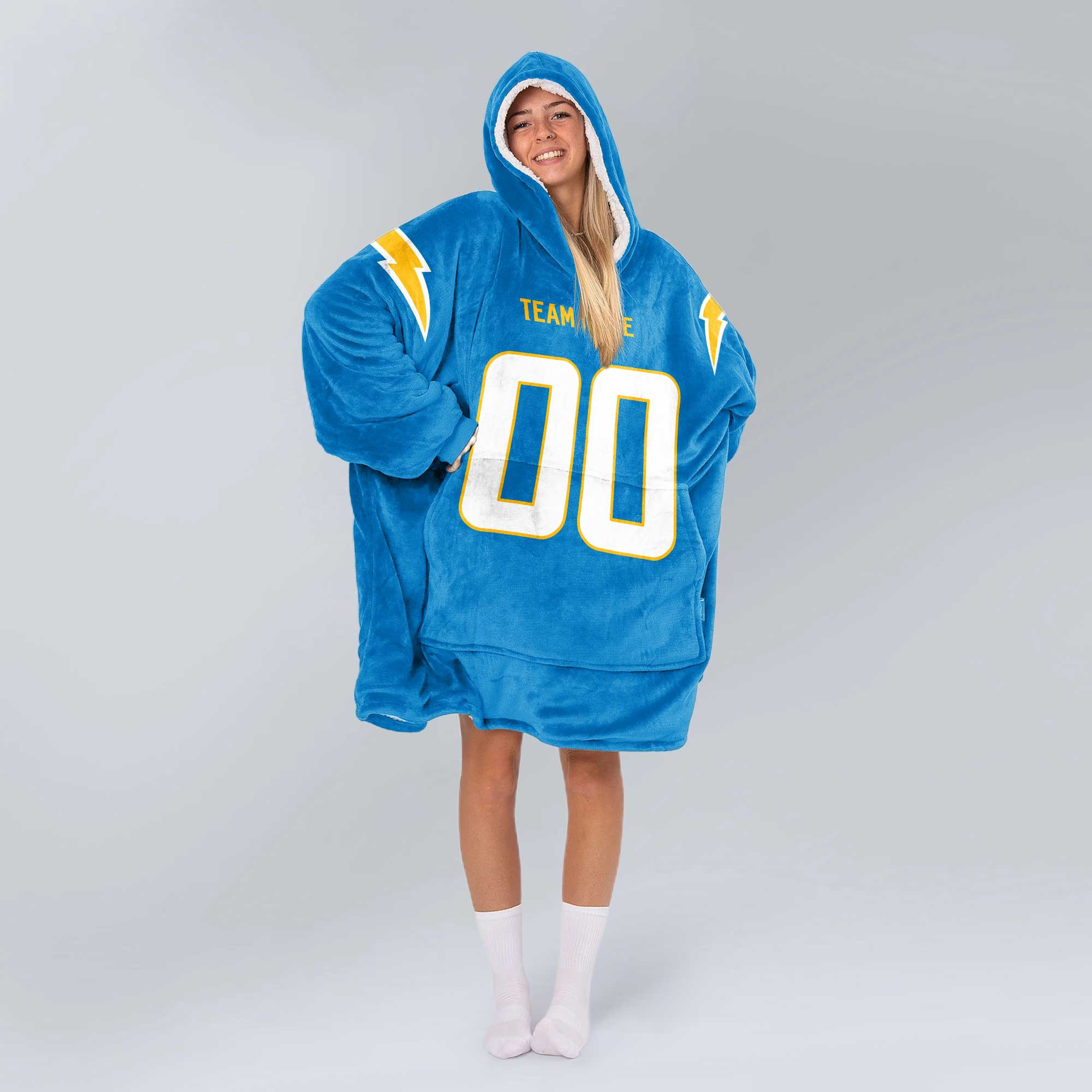 Adult Custom Blanket Hoodie Los Angeles Inspired Color