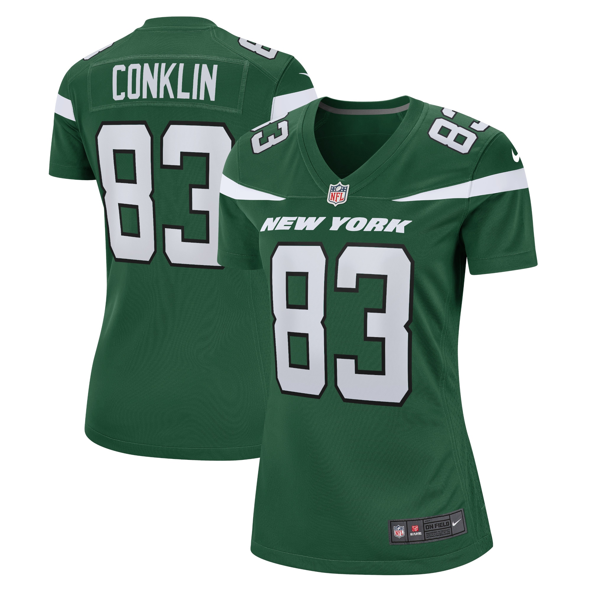 Tyler Conklin New York Jets  Women's Game Jersey - Gotham Green