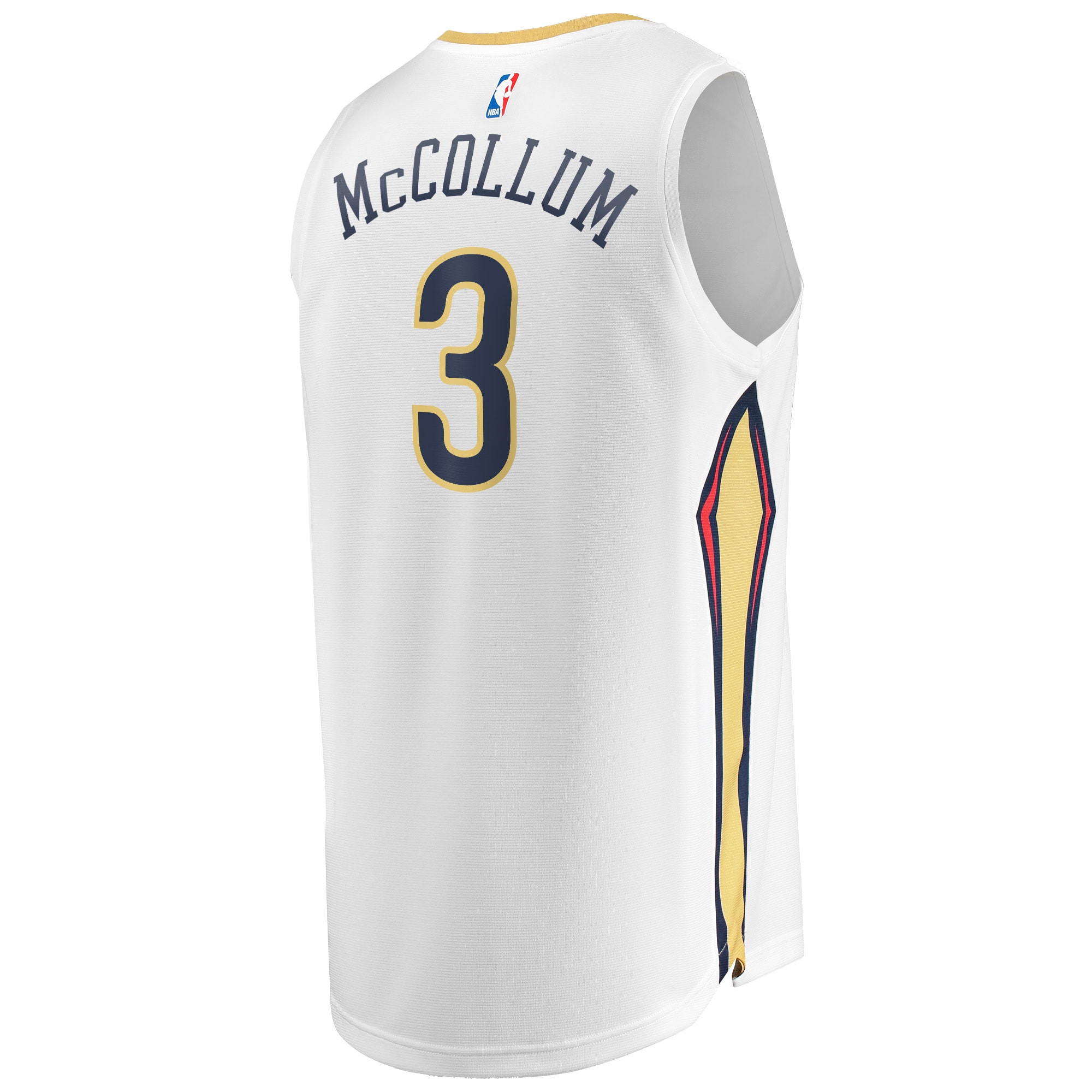 C.J. McCollum New Orleans Pelicans  Fast Break Replica Jersey - Association Edition - White