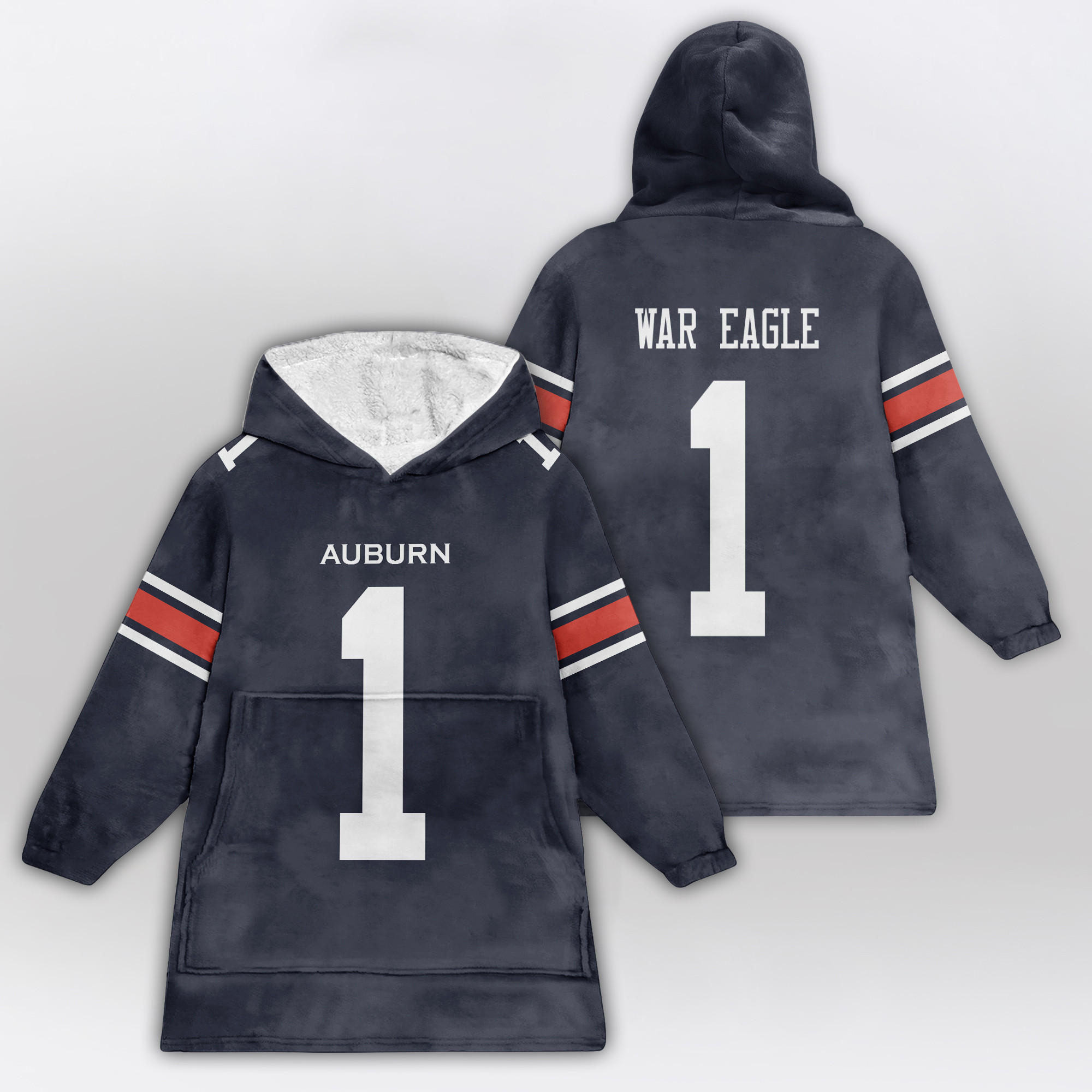 Kid #1 Auburn Football Unisex Blanket Hoodie