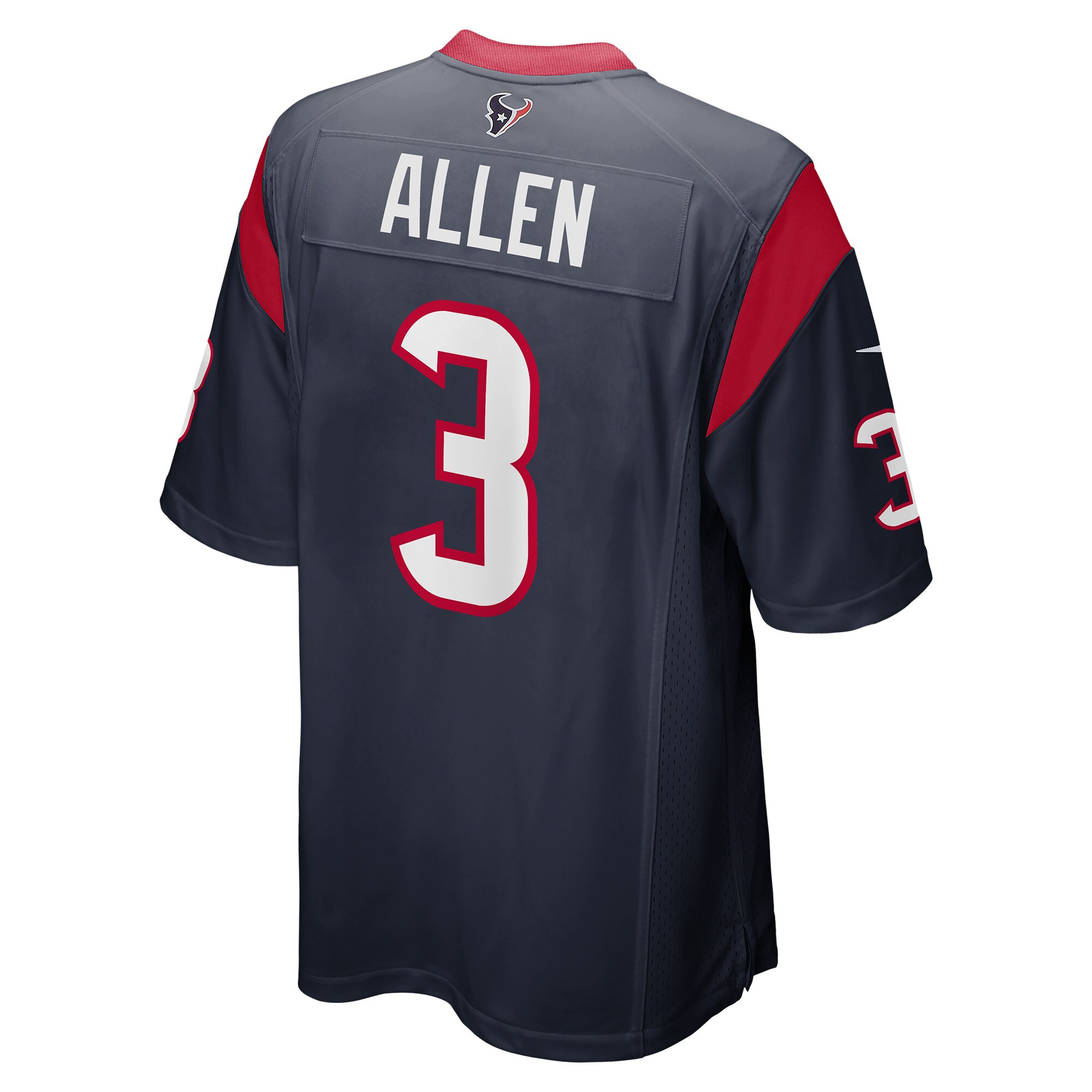 Kyle Allen Houston Texans  Game Jersey - Navy