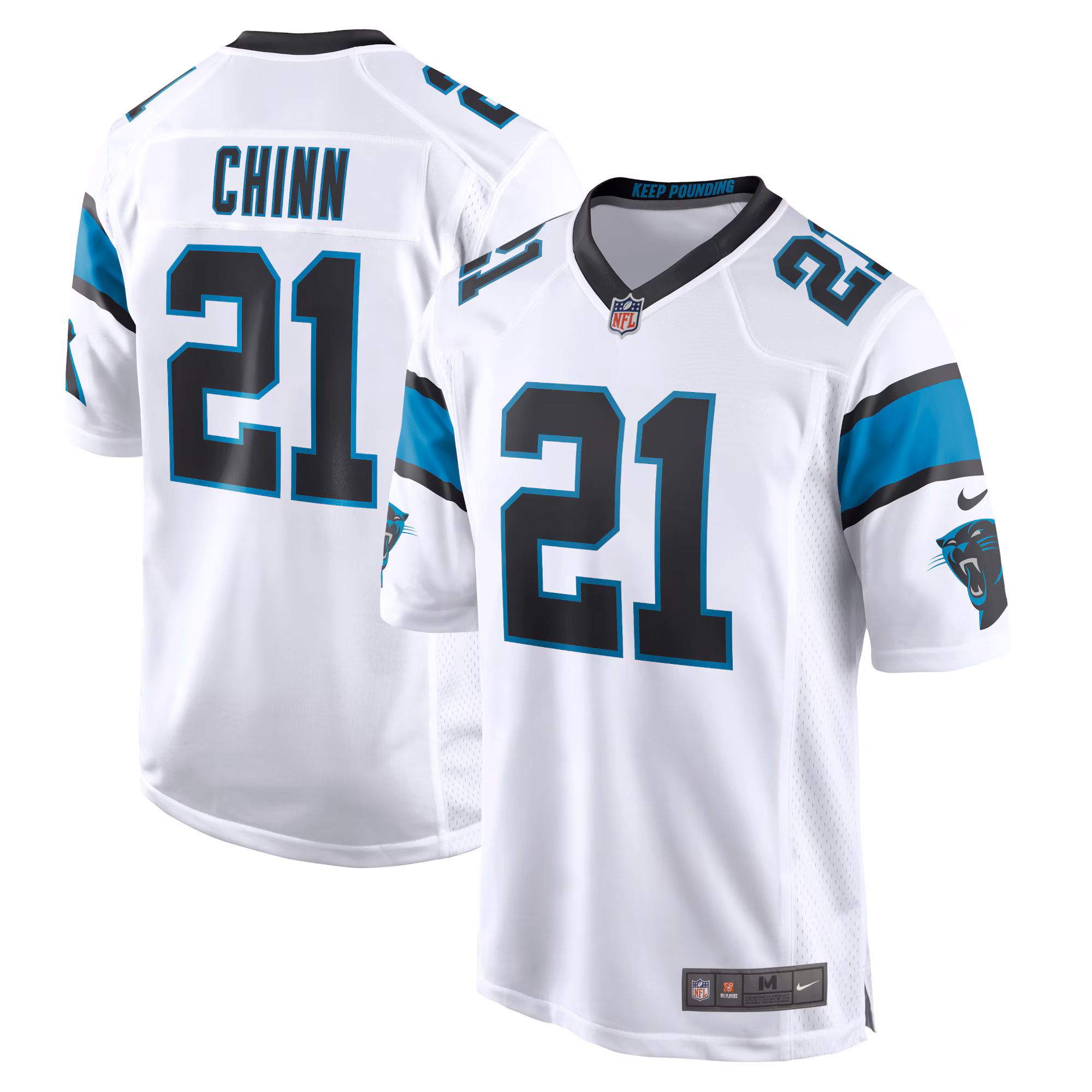 Jeremy Chinn Carolina Panthers Game Jersey - White