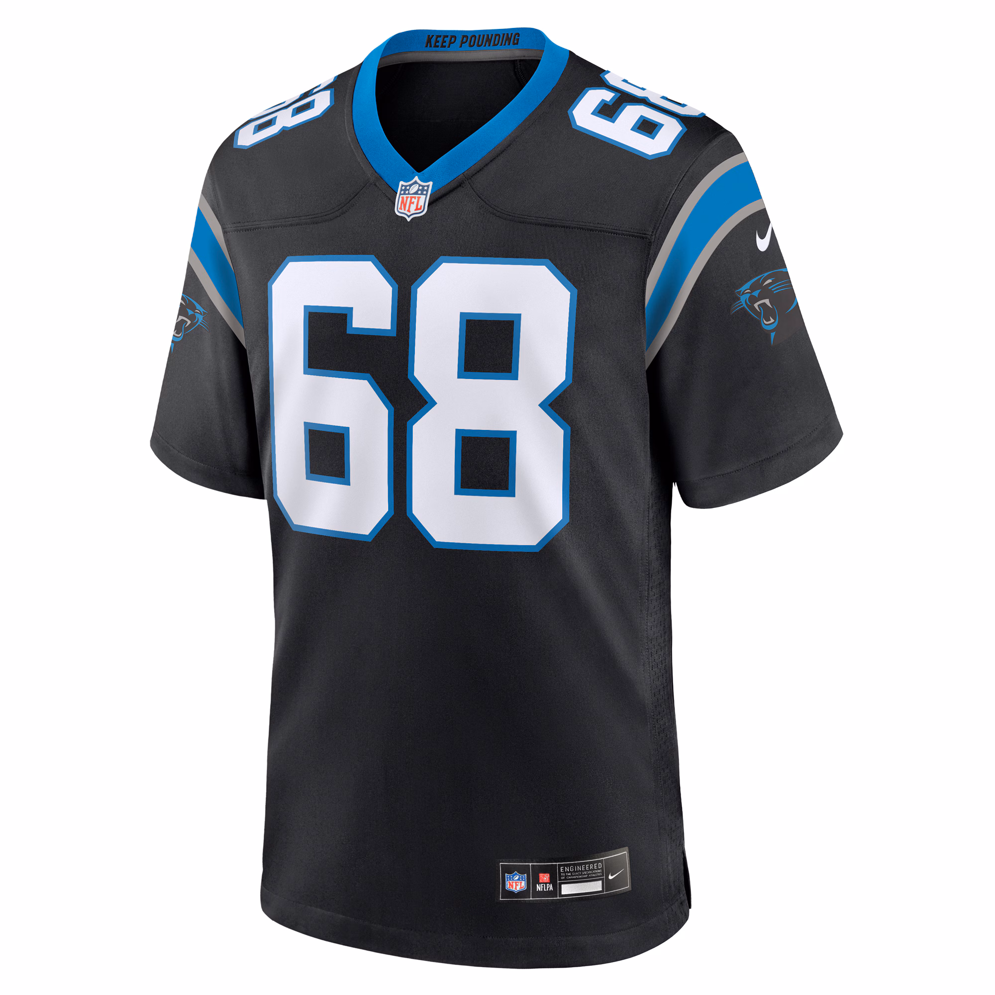 Cade Mays Carolina Panthers Team Game Jersey -  Black