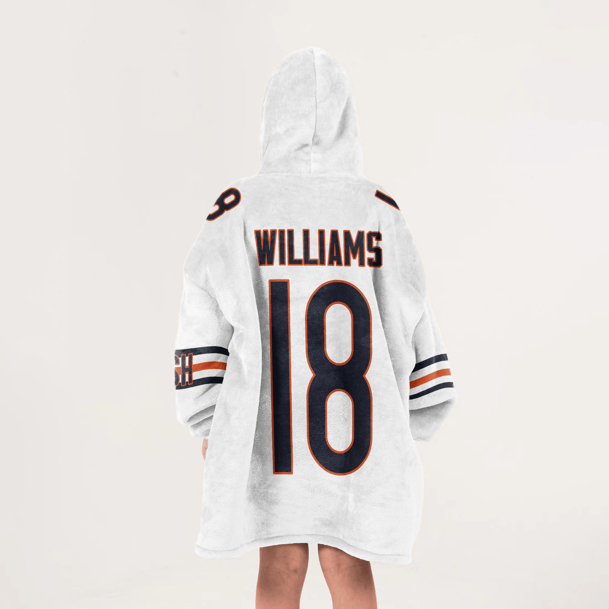 Kid C.W 18 Captain Chicago Football Unisex Blanket Hoodie