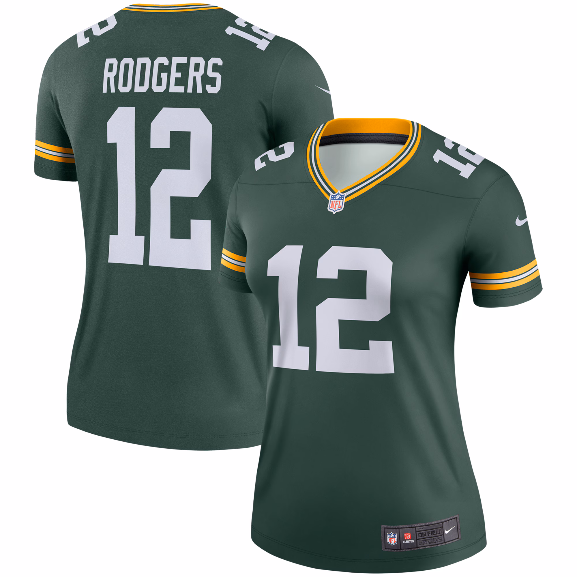 Aaron Rodgers Green Bay Packers Women's Legend Jersey - Green