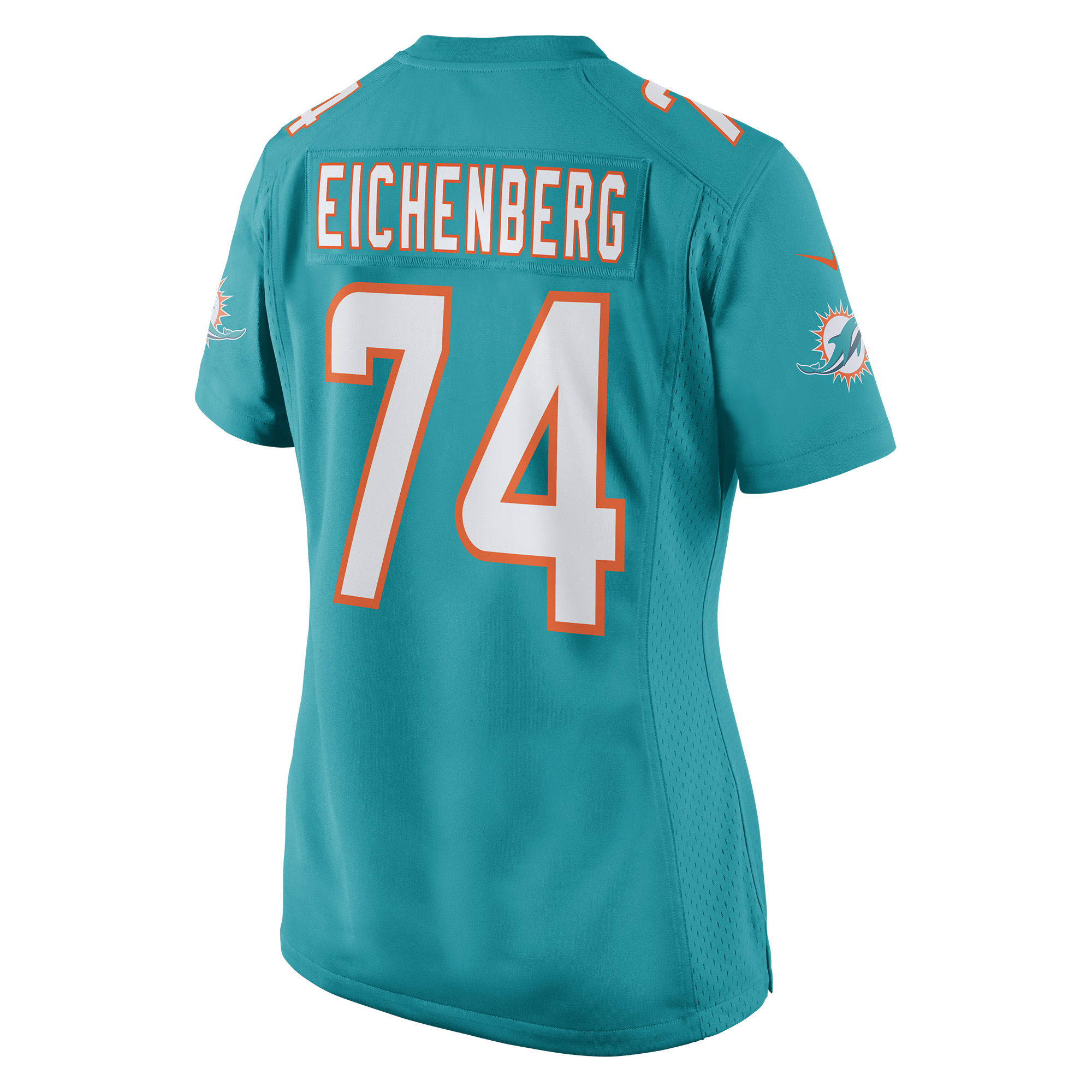 Liam Eichenberg Miami Dolphins Women's Game Jersey - Aqua