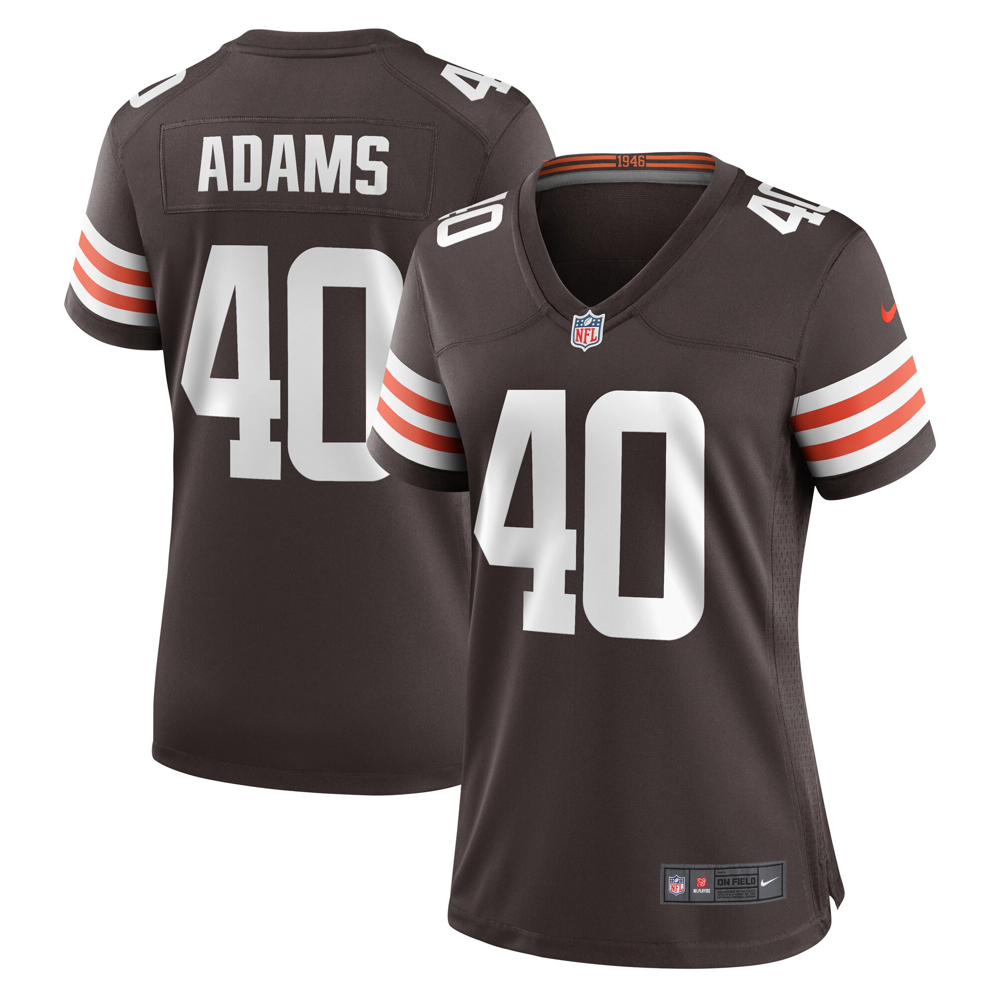 Matthew Adams Cleveland Browns Women's Team Game Jersey -  Brown